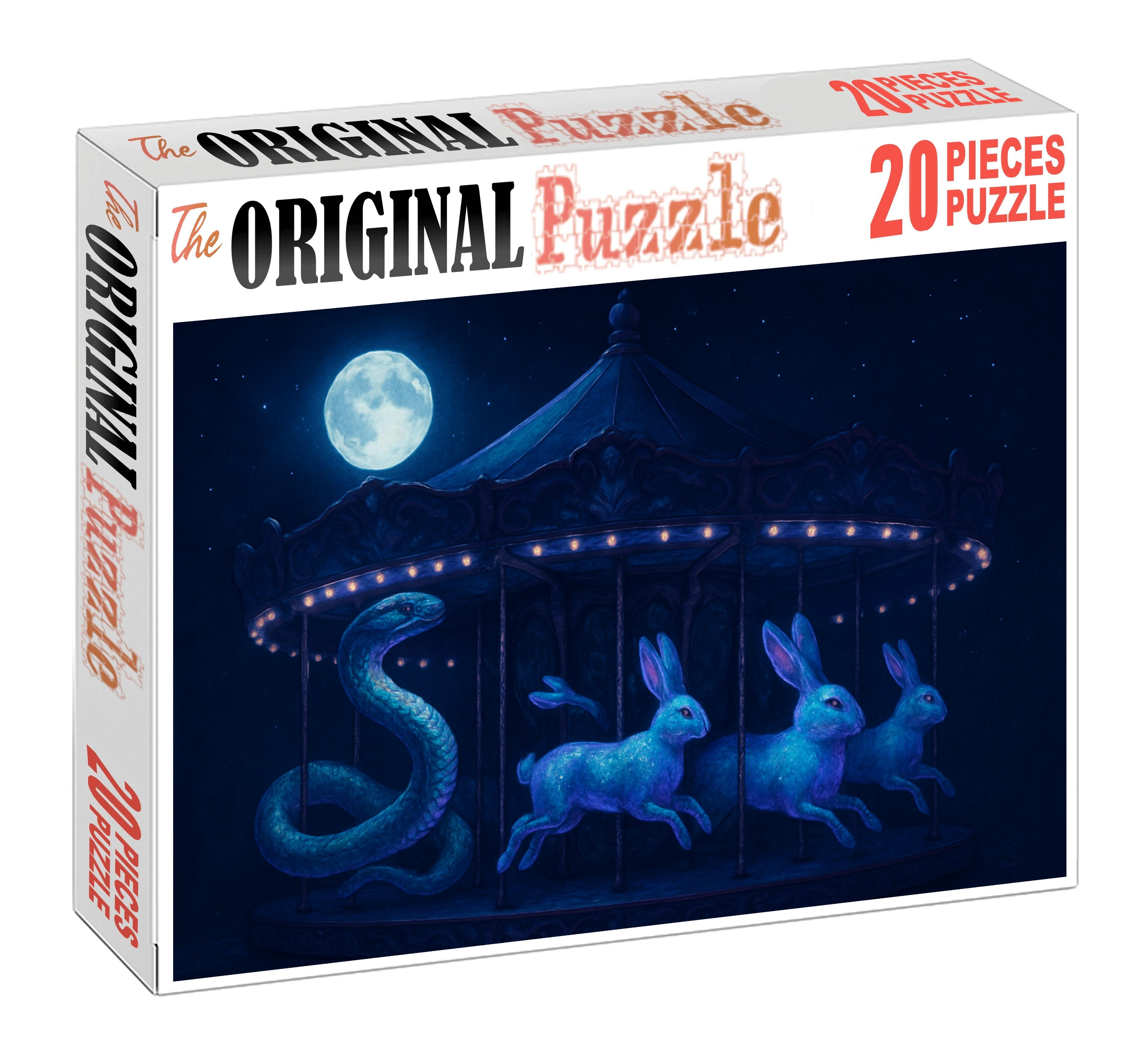 Midnight Carousel Menagerie Large Format Puzzle
