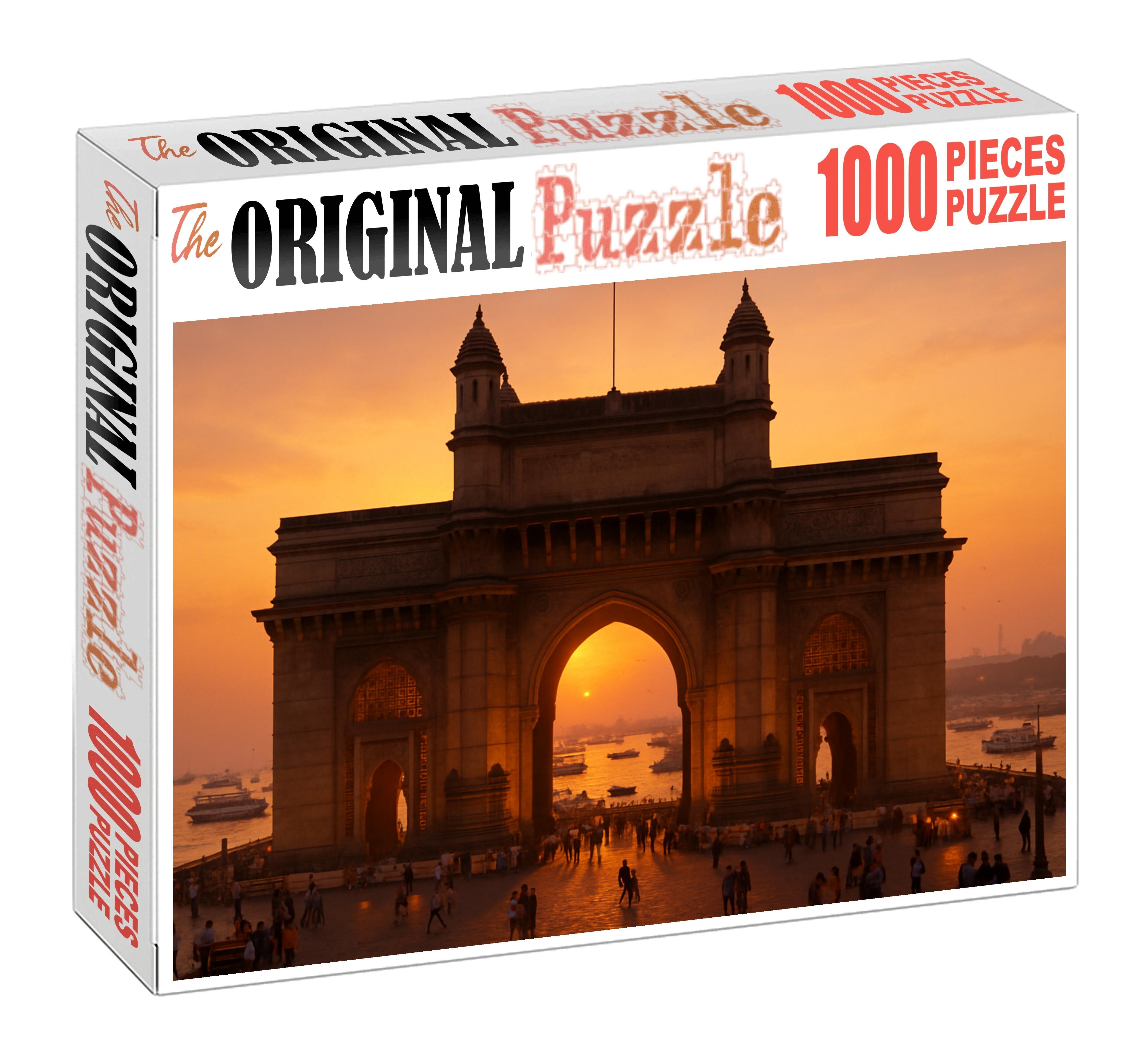 Gateway Of India Mumbai India Recognized By 7098 As A Colonial Era Monument And Landmark Custom Jigsaw Puzzle