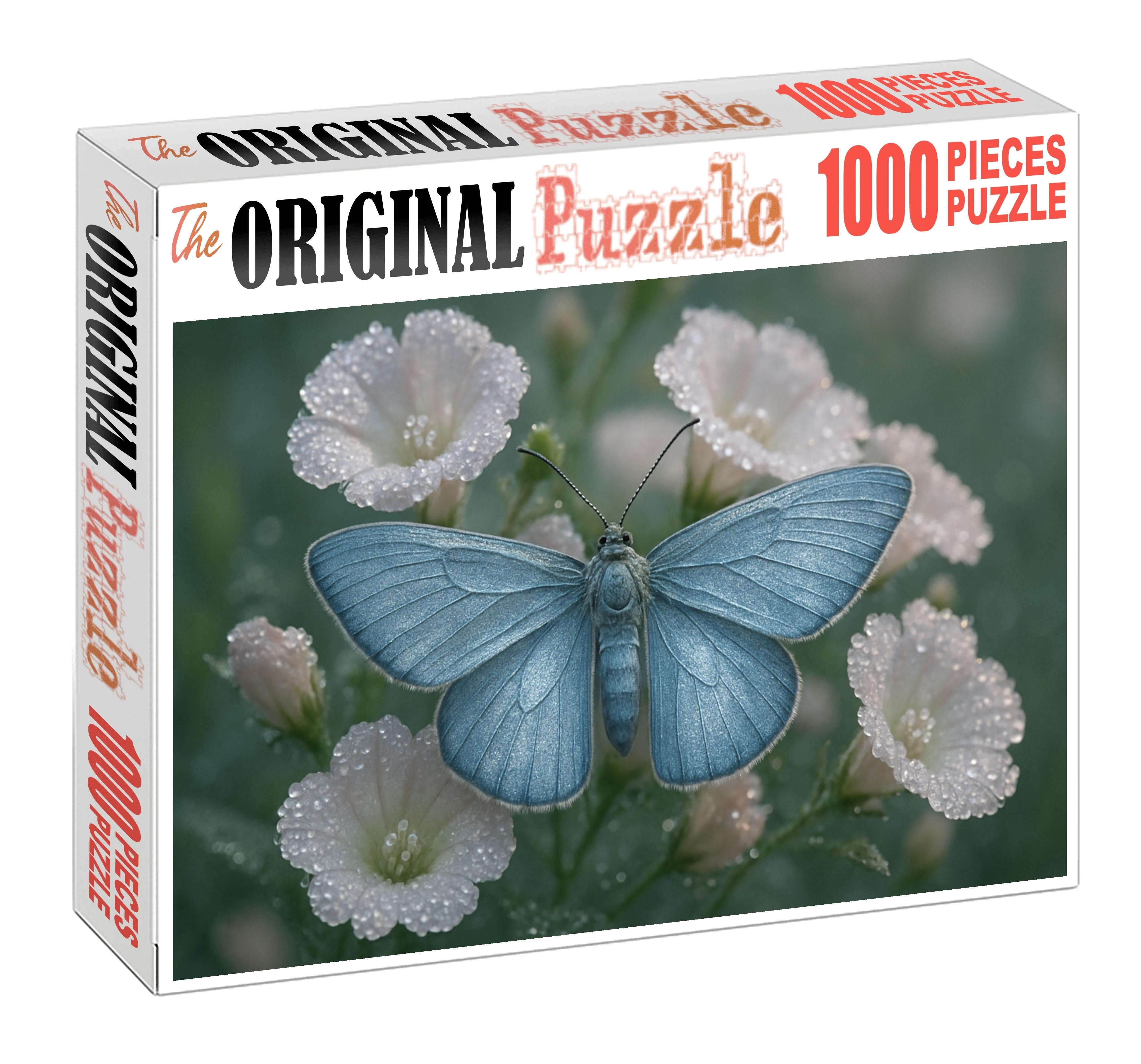 Silver Dew Moth Dawn-active Pollinator With Reflective Wings Puzzle Collection