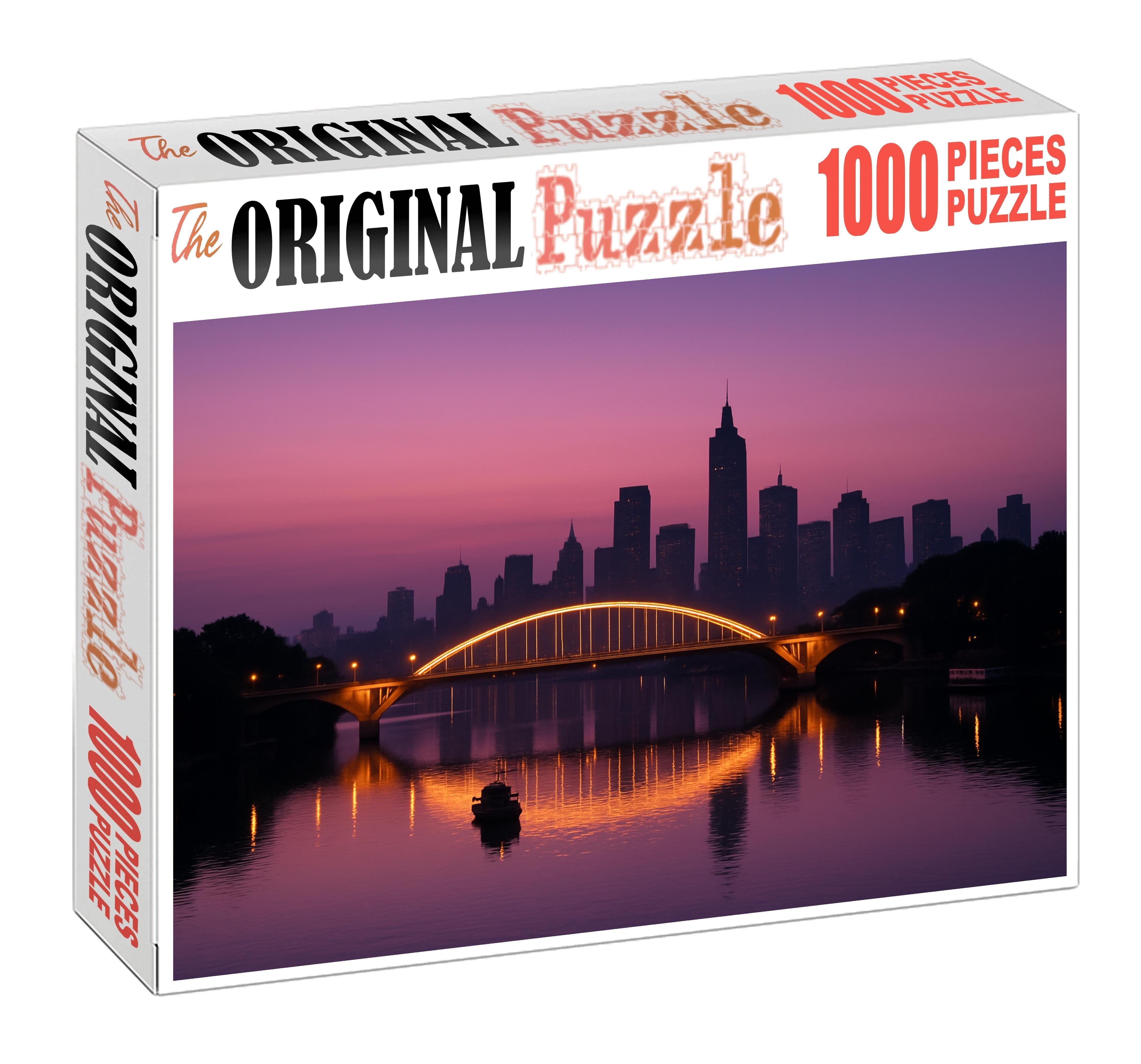 Skyline River Crossing Custom Jigsaw Puzzle