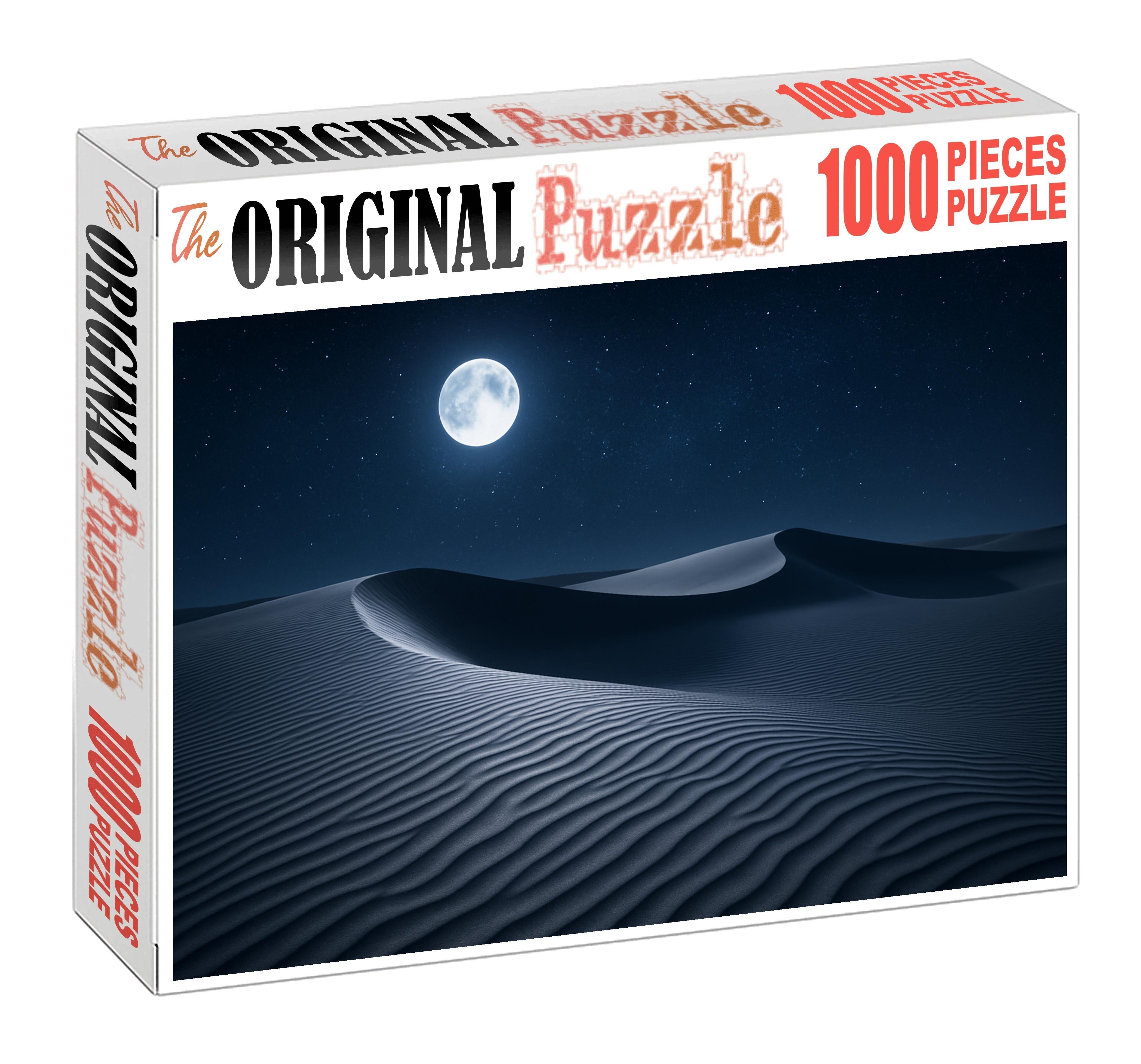Moonlit Silver Dunes And Starry Silence Puzzle For Adults