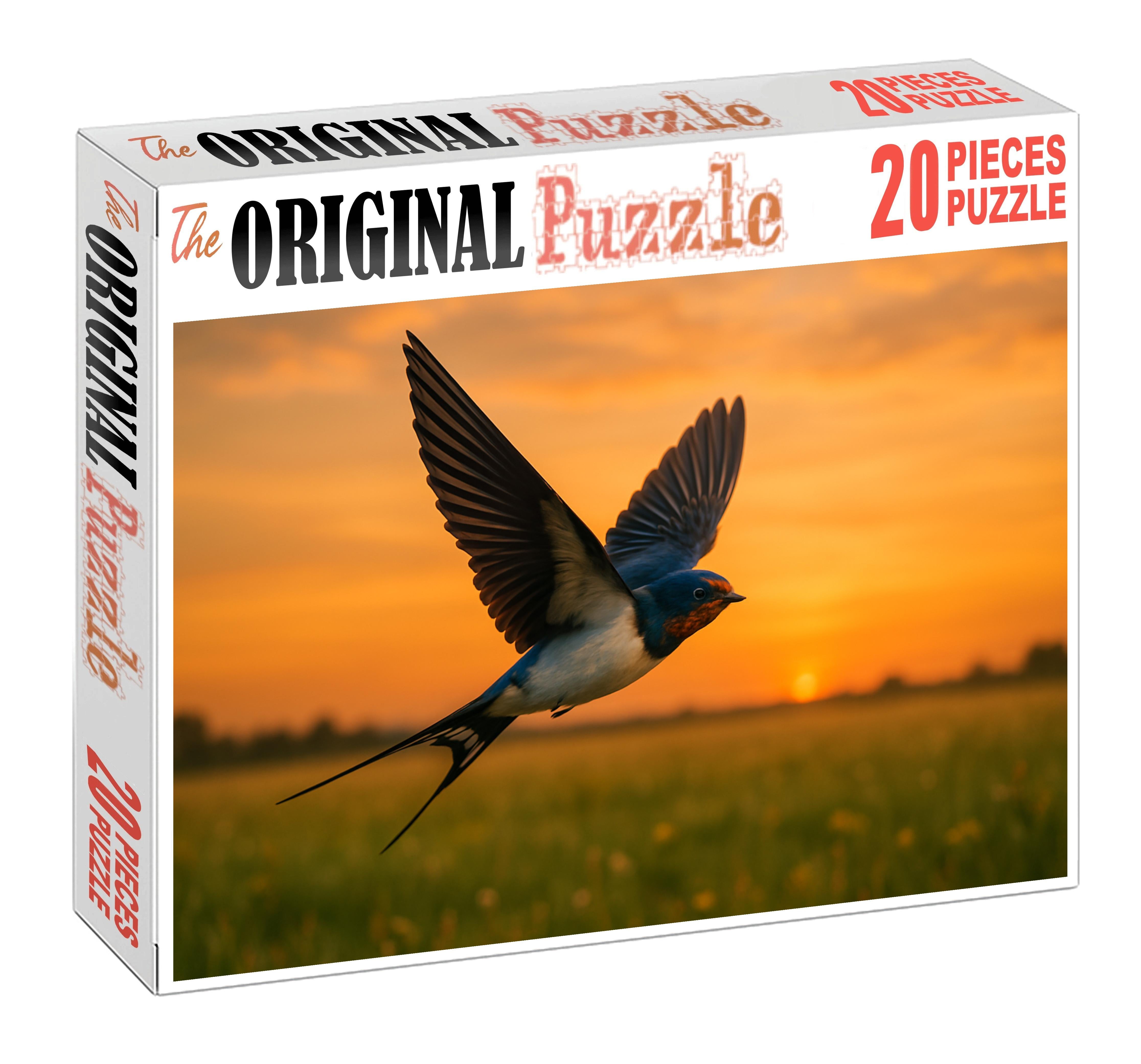 Barn Swallow Aerobatic Wonder Of The Open Sky 300 Piece Puzzle