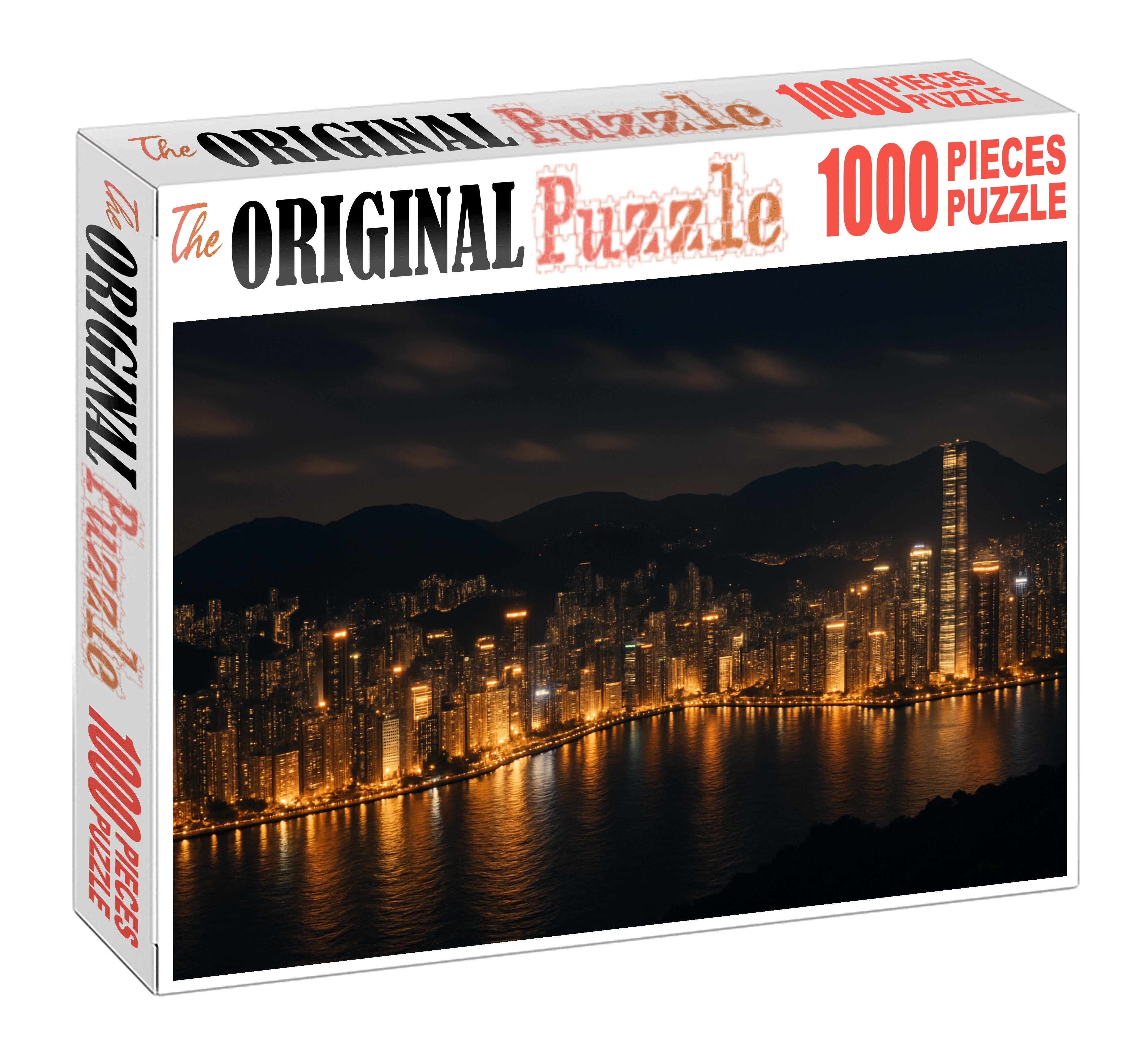 Hong Kong Central Skyline Ranked Asias Top Iconic Profile 100 Piece Puzzle