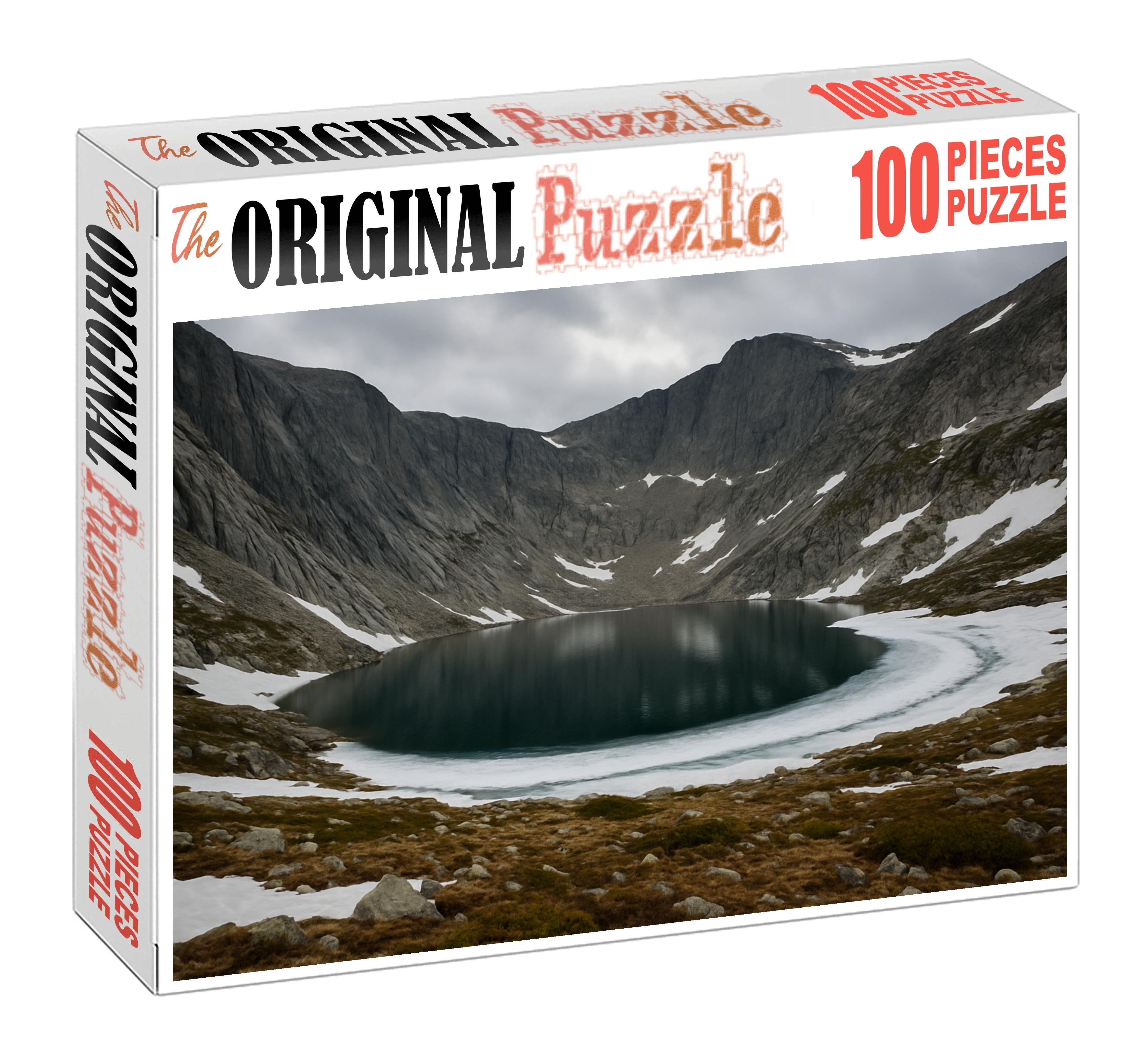 Icy Cirque Basin Premium Puzzle Pieces