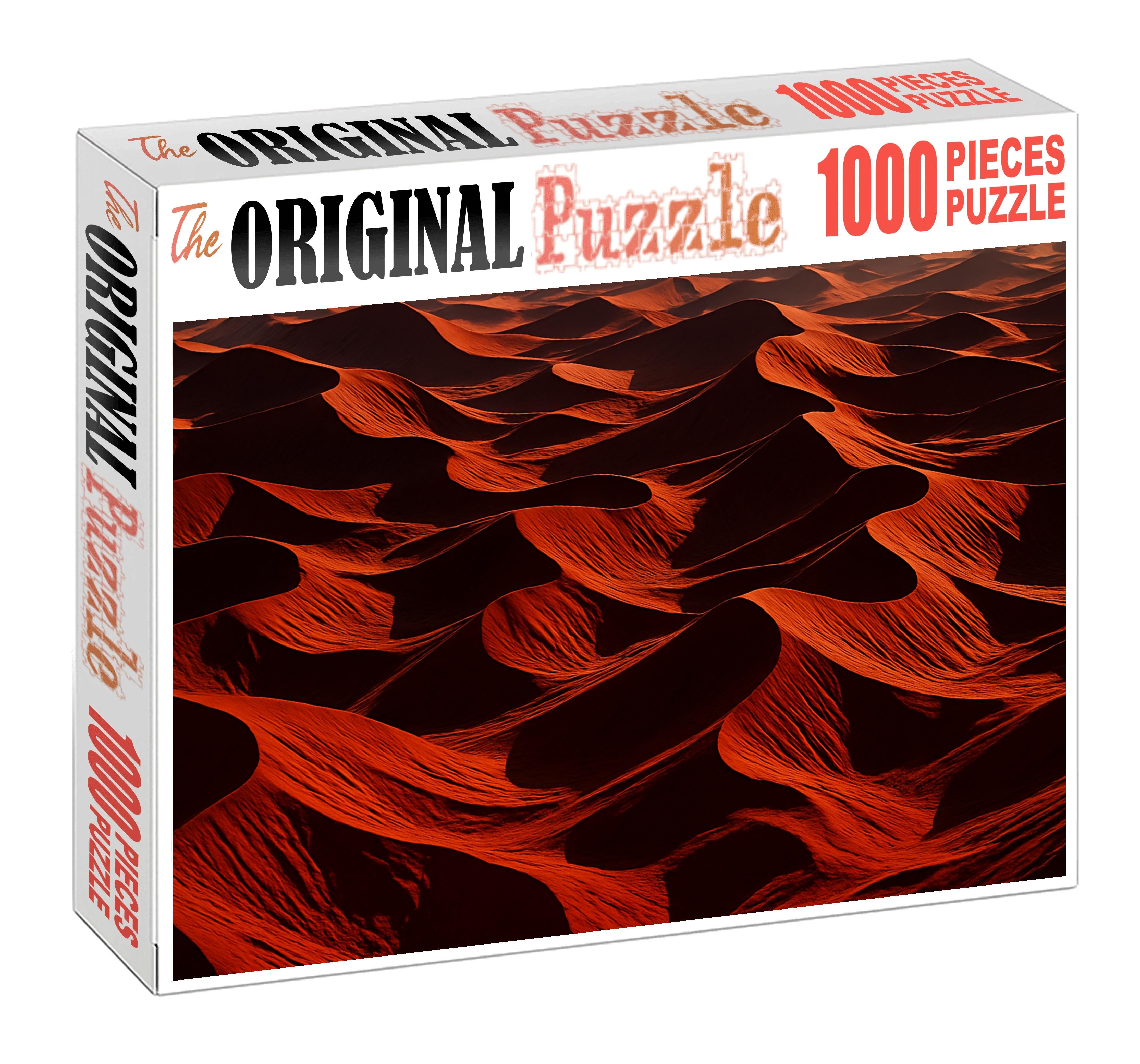 Crimson Dune Labyrinth 1000 Piece Puzzle