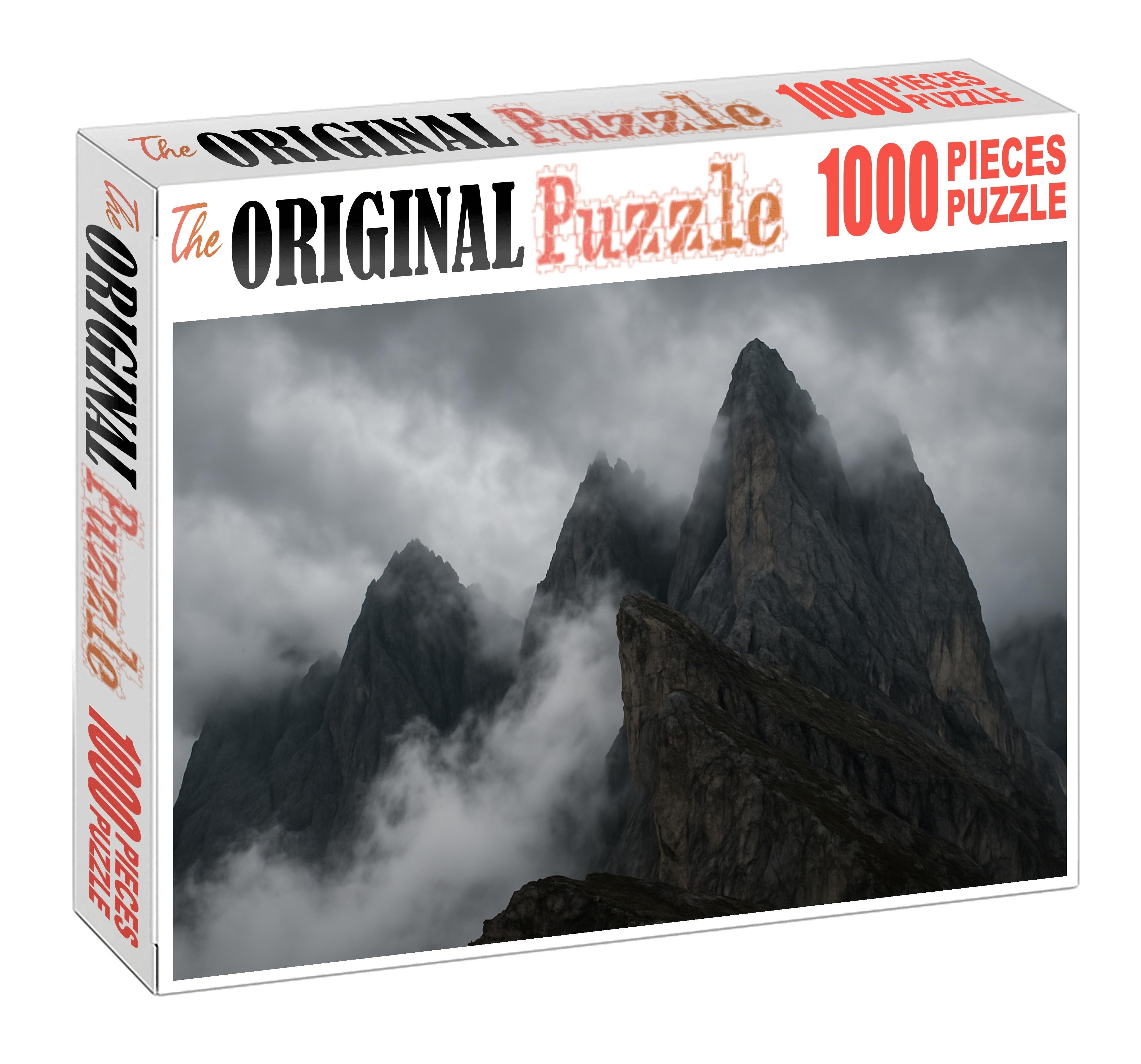 Mist-wrapped Mountain Ridge 500 Piece Puzzle
