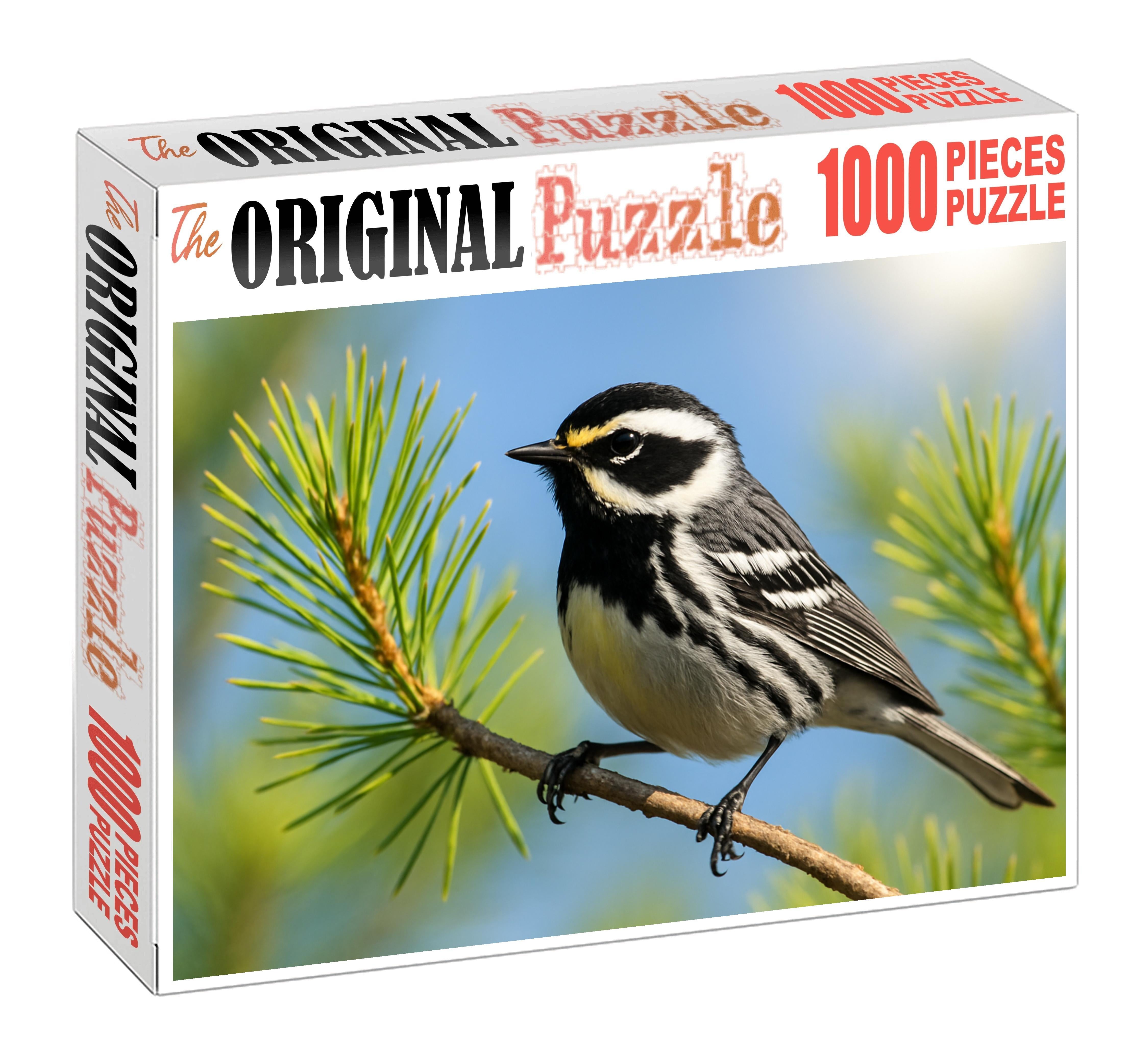 Black-throated Gray Warbler Melodic Forest Gem Puzzle Fun