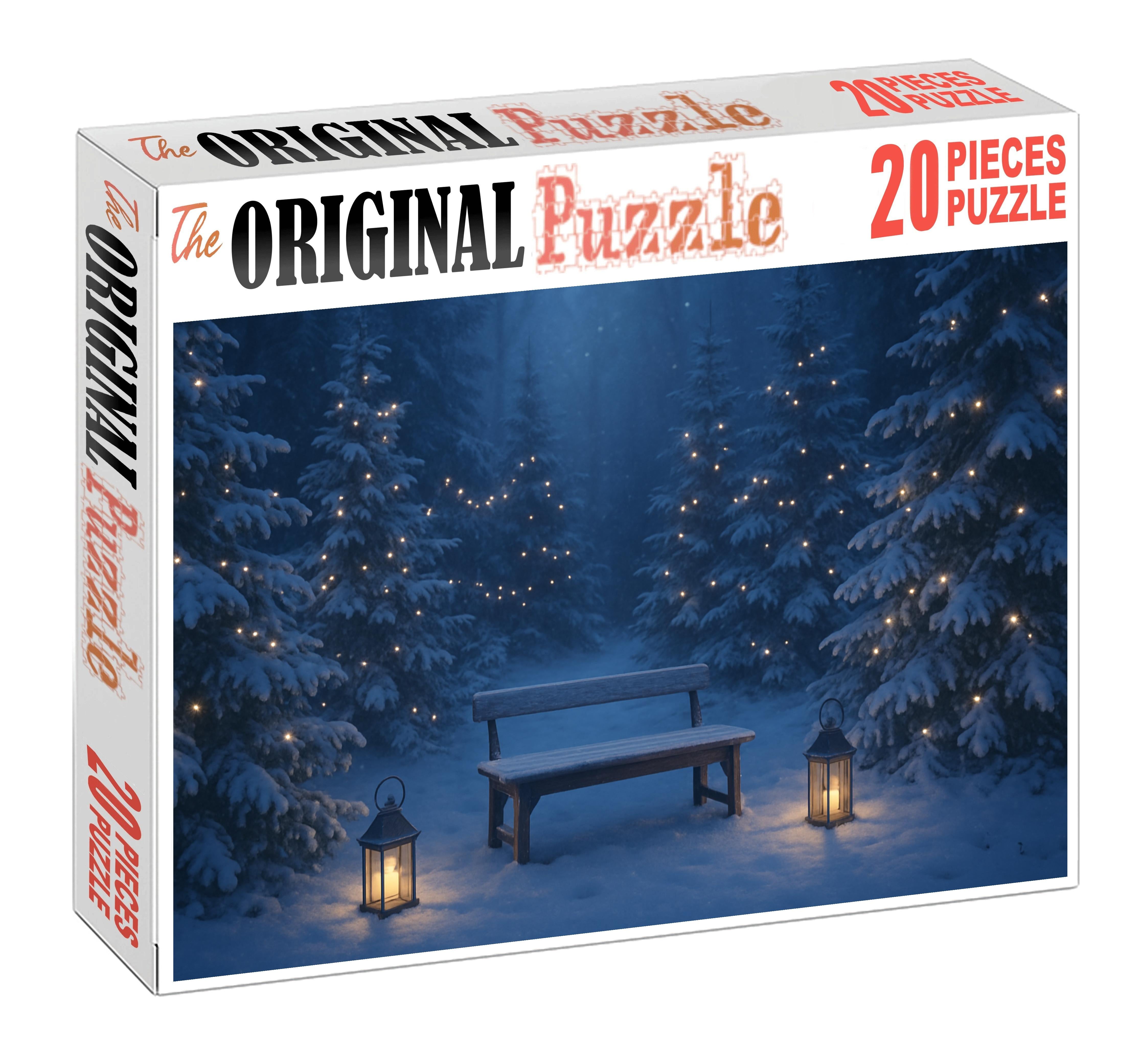 Winter Forest Twilight Custom Jigsaw Puzzle