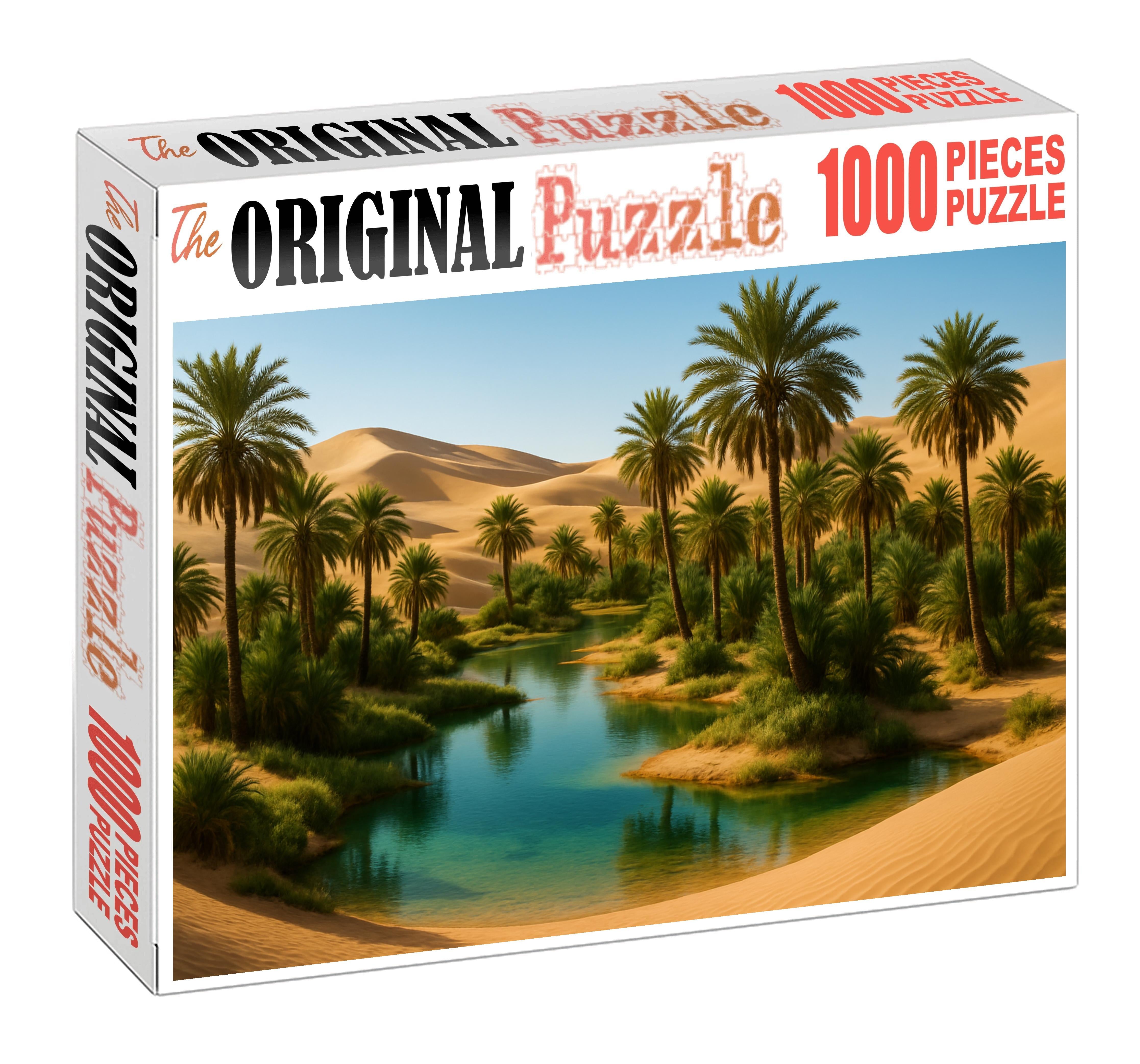 Hidden Oasis Haven Verdant Palm Refuge In Golden Sands Easy Puzzles
