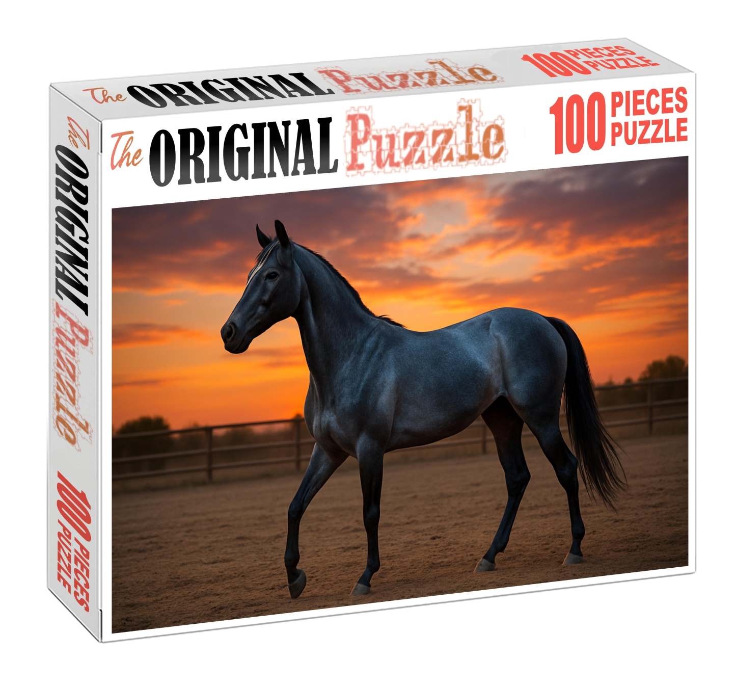 Azure Breeze Elegant Blue Roan Quarter Horse Mare 500 Piece Puzzle