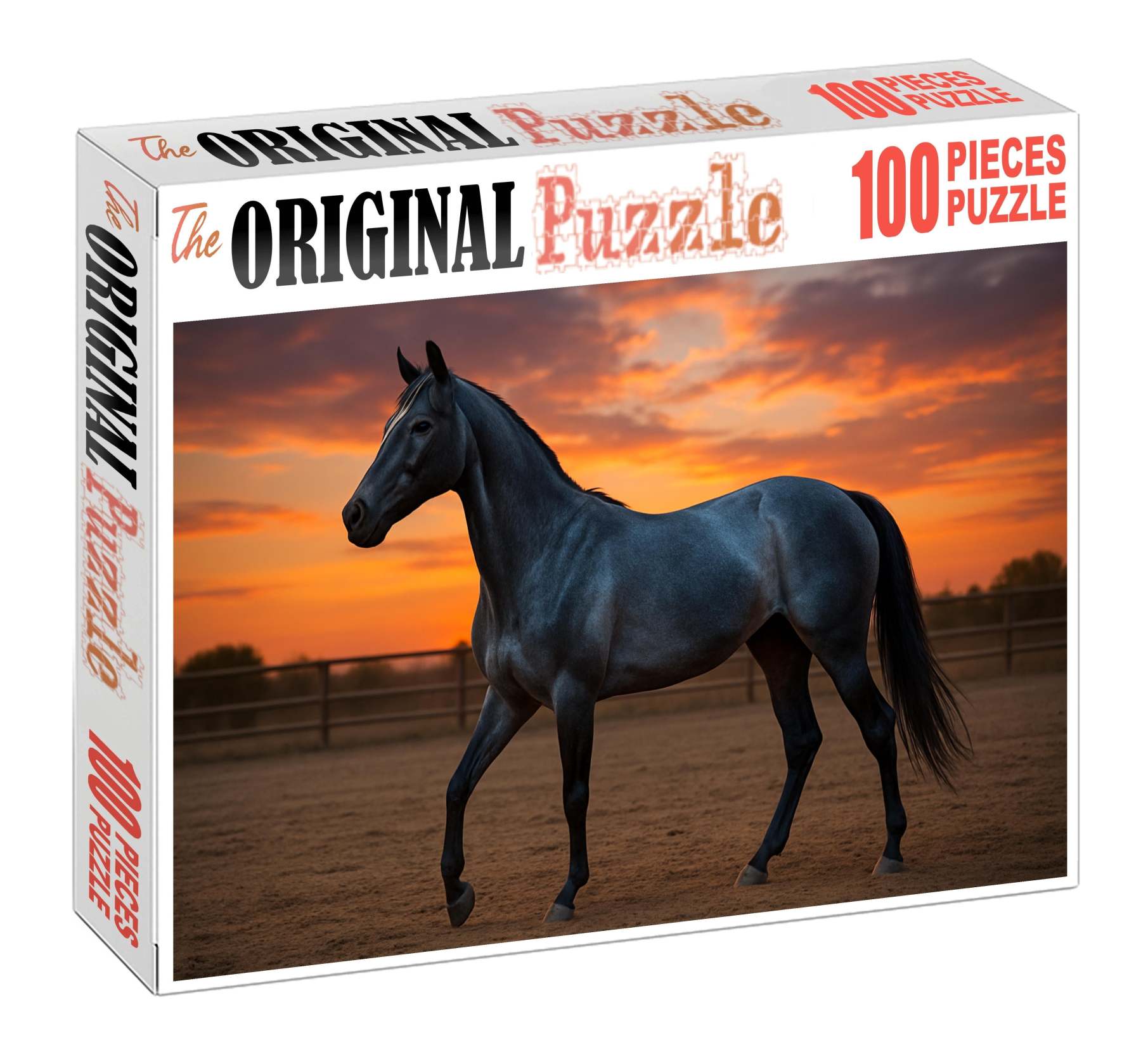Azure Breeze Elegant Blue Roan Quarter Horse Mare 500 Piece Puzzle