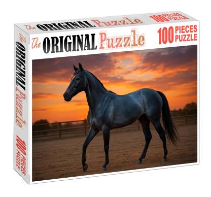 Azure Breeze Elegant Blue Roan Quarter Horse Mare 500 Piece Puzzle