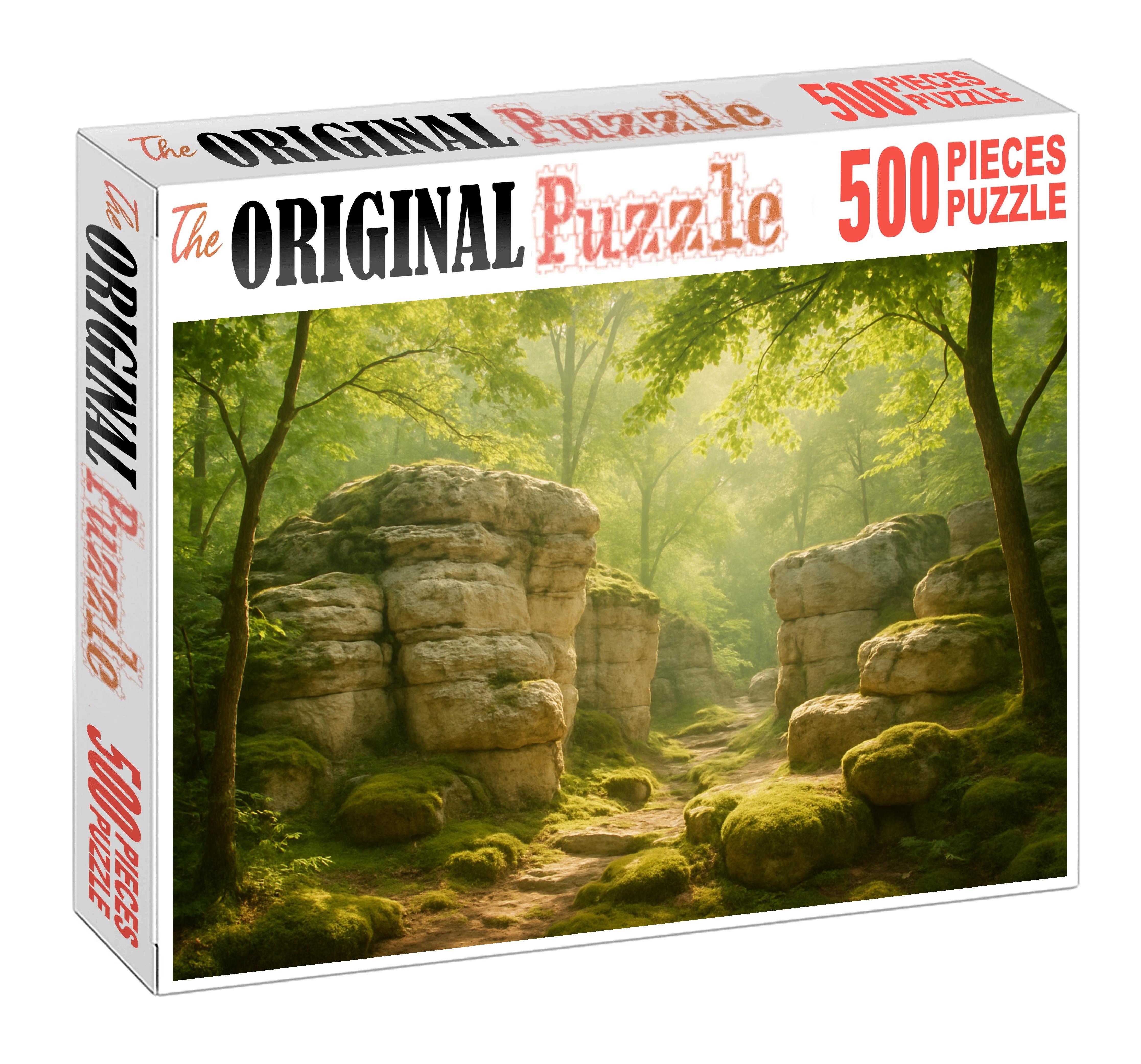 Sun-dappled Limestone Outcrop Mini Puzzle