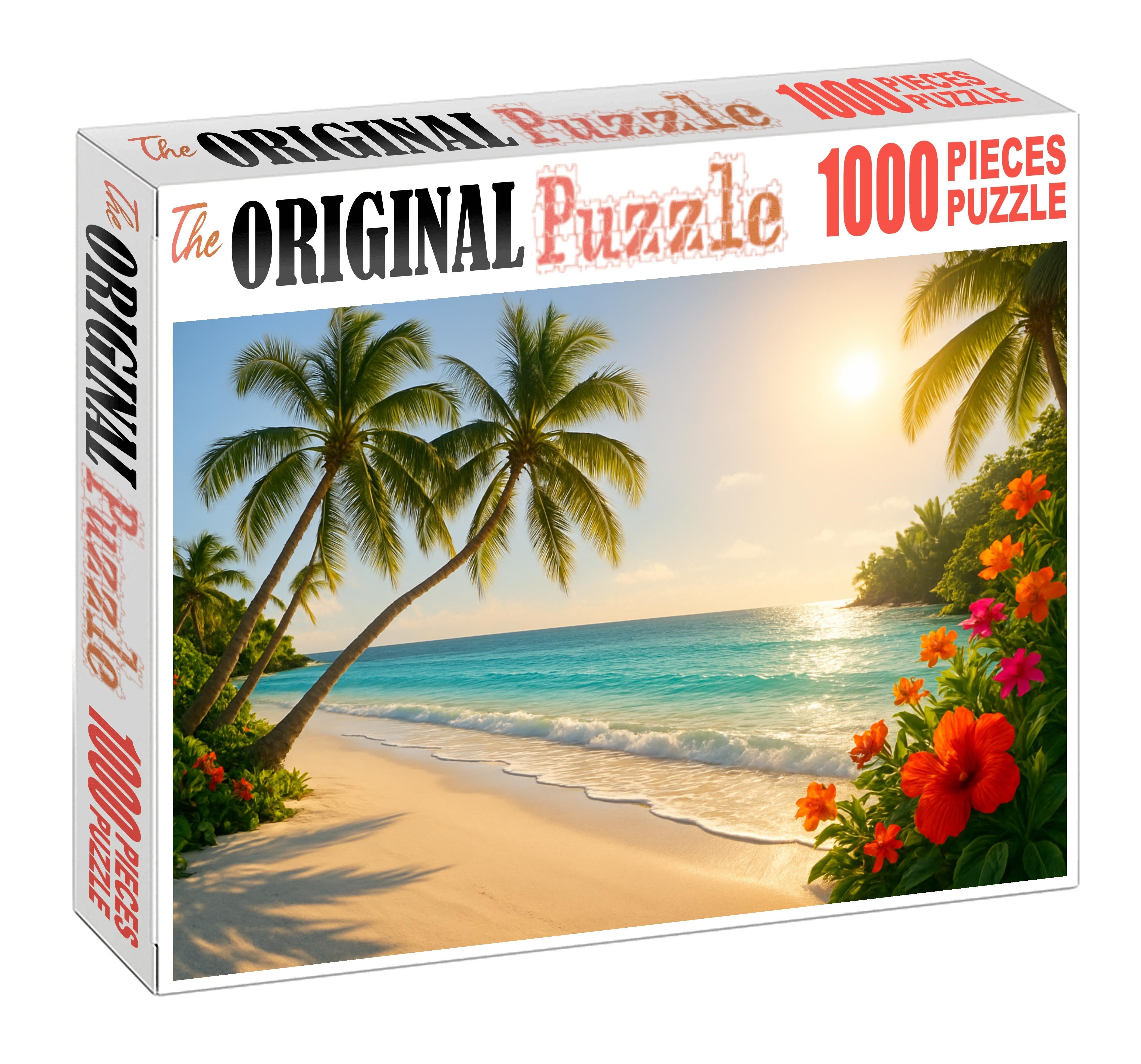 Tranquil Shores Secluded Beach Retreat 500 Piece Puzzle
