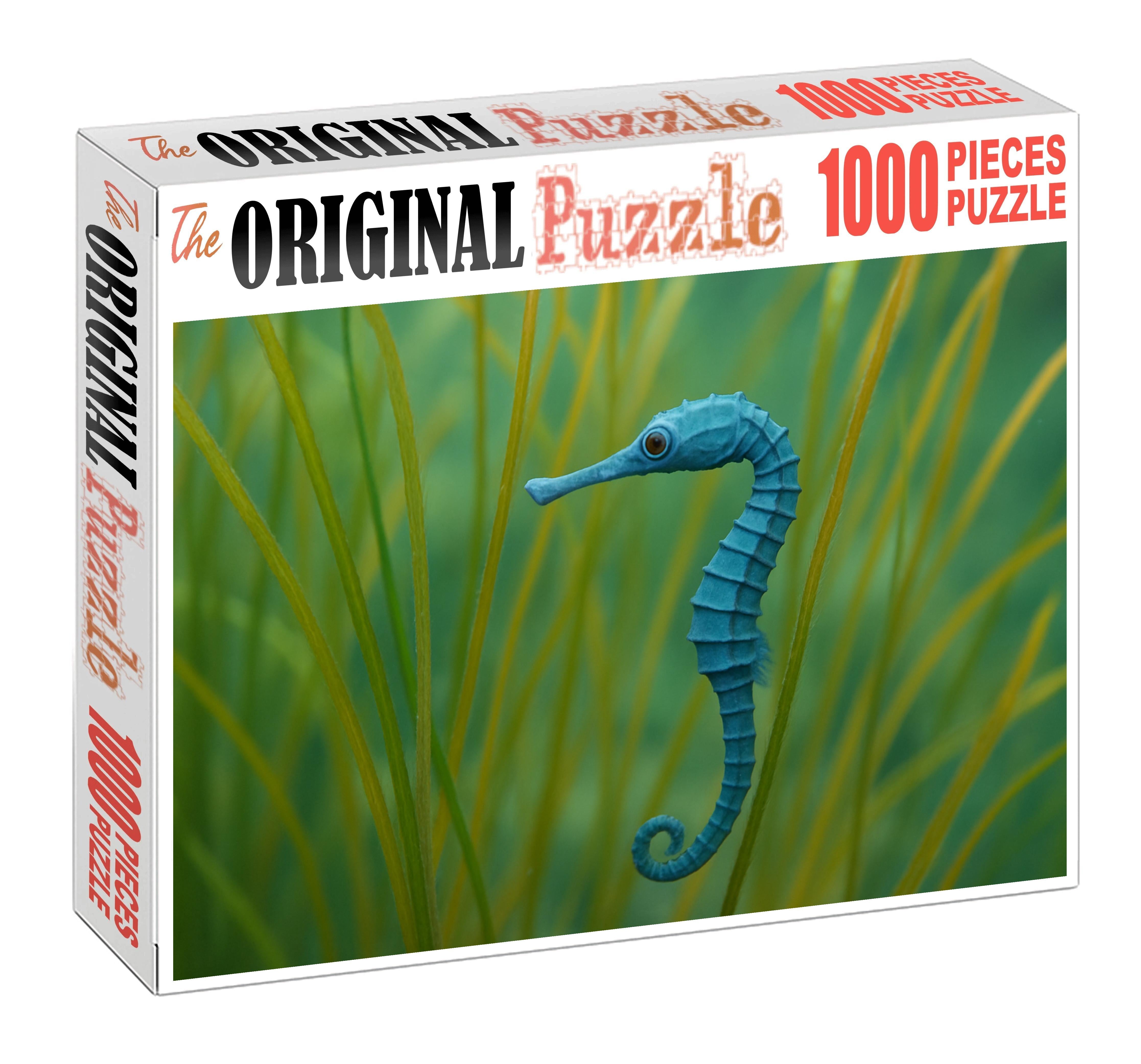 Sapphire Pipehorse Delicate Seahorse Relative With Elongated Snout And Camouflaged Armor 200 Piece Puzzle