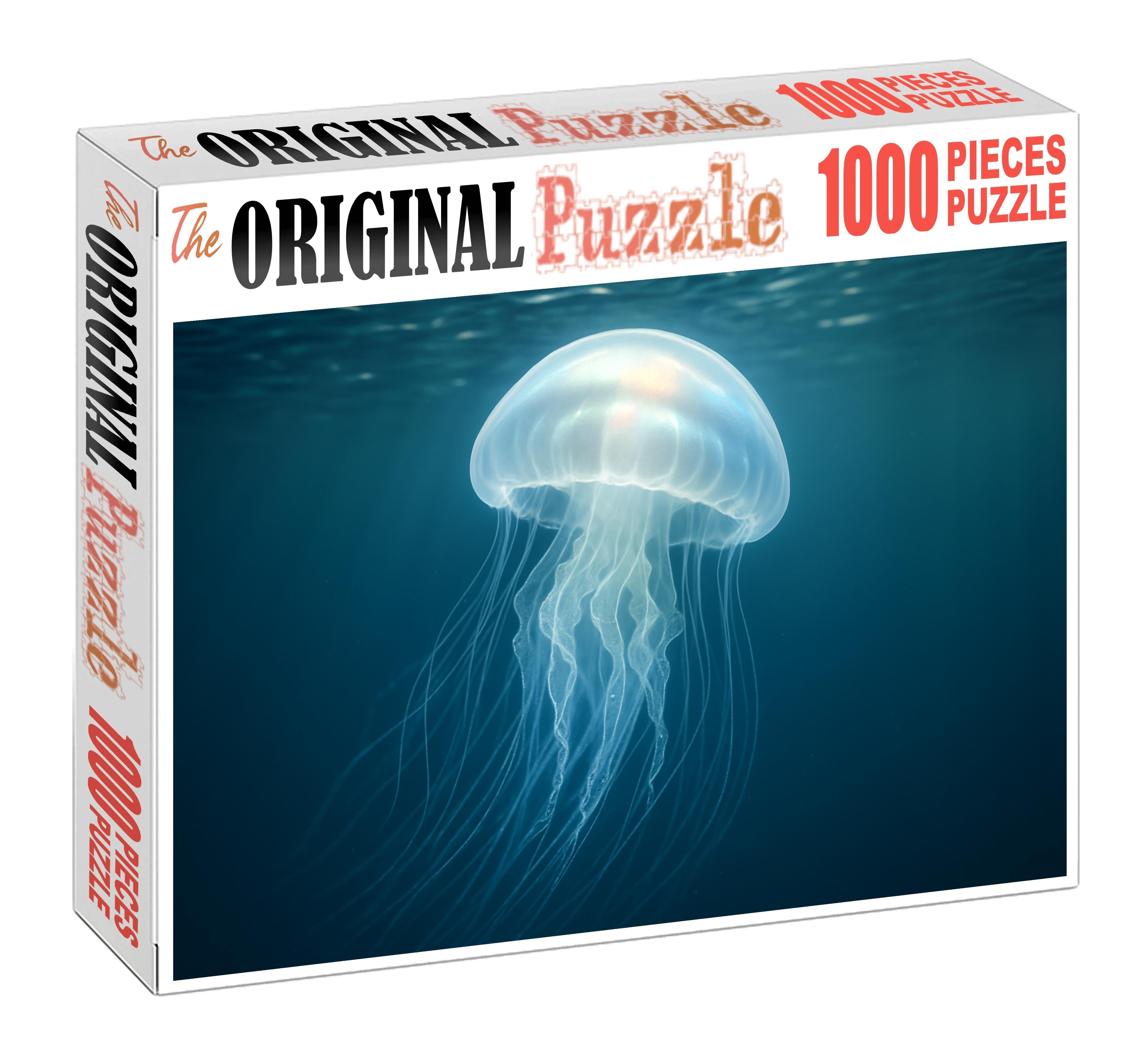 Pearly Glow Jelly Translucent Drifter With Soft Luminescence Puzzle Fun