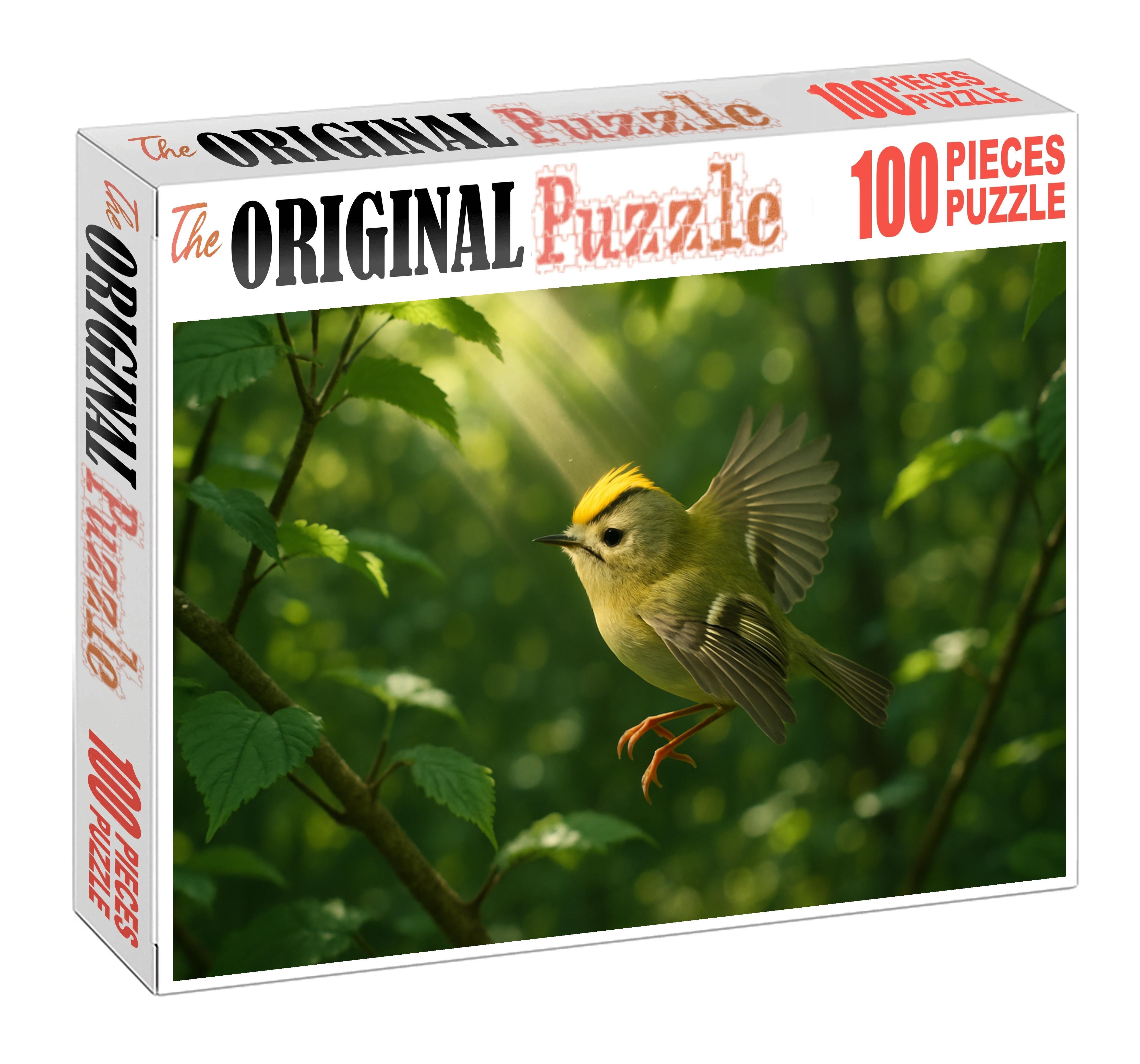 Golden-crested Warbler A Flicker Of Sunlight Unique Puzzle Design