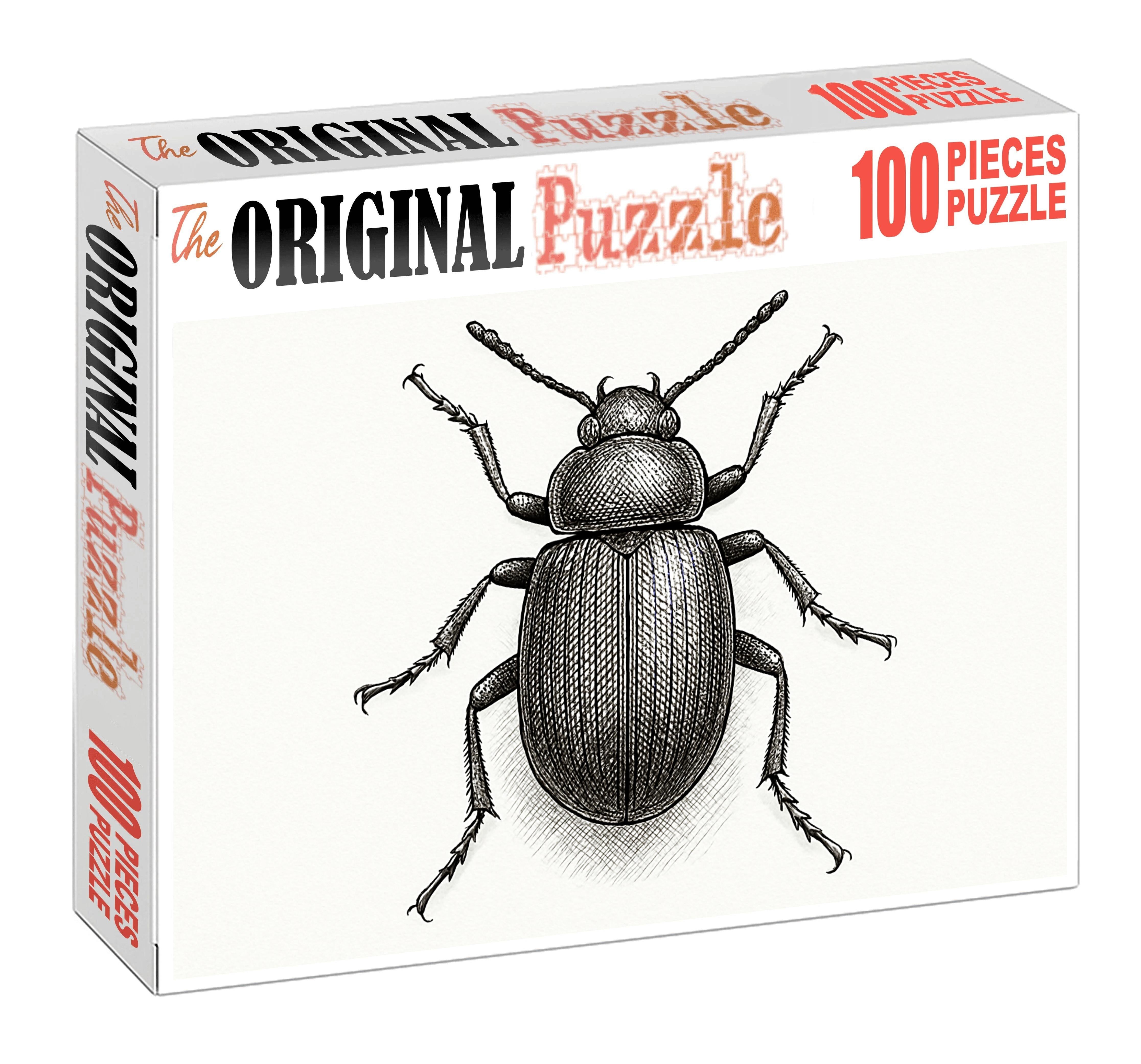 Delicate Insect Anatomy Detailed Pen And Ink Study Custom Jigsaw Puzzle