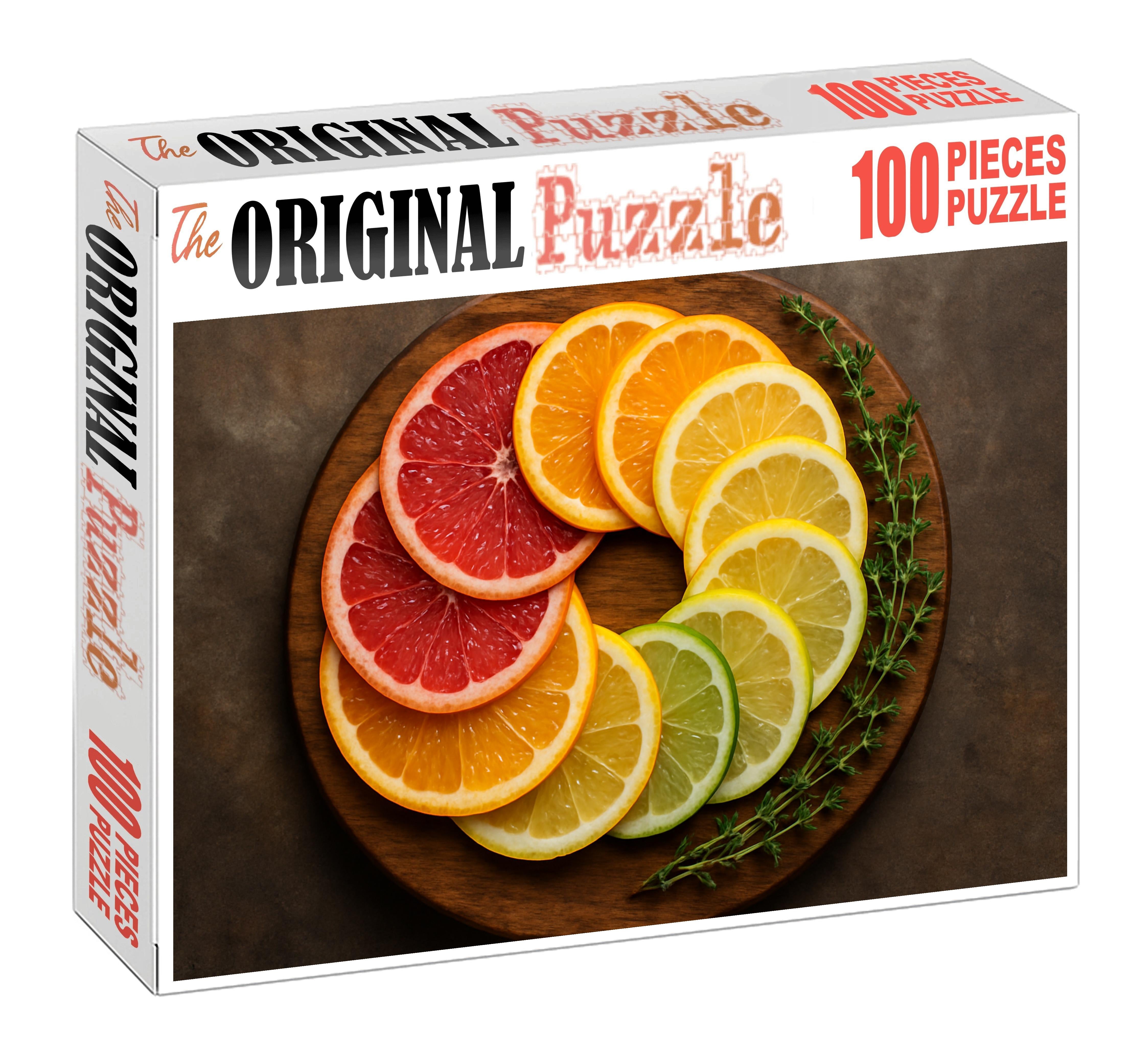 Citrus Spiral Platter 20 Piece Puzzle