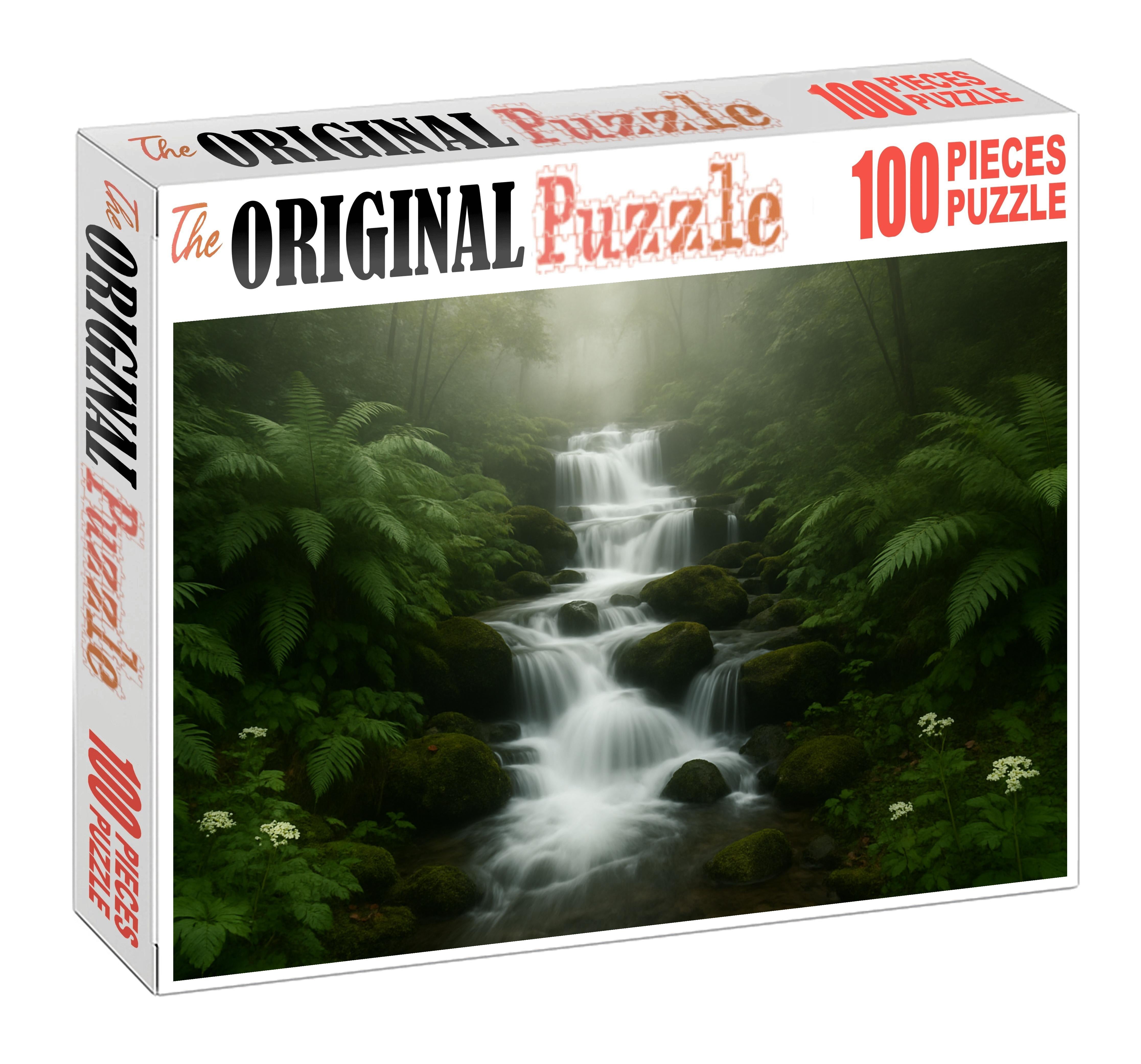 Cascade Of The Misty Glade 200 Piece Puzzle