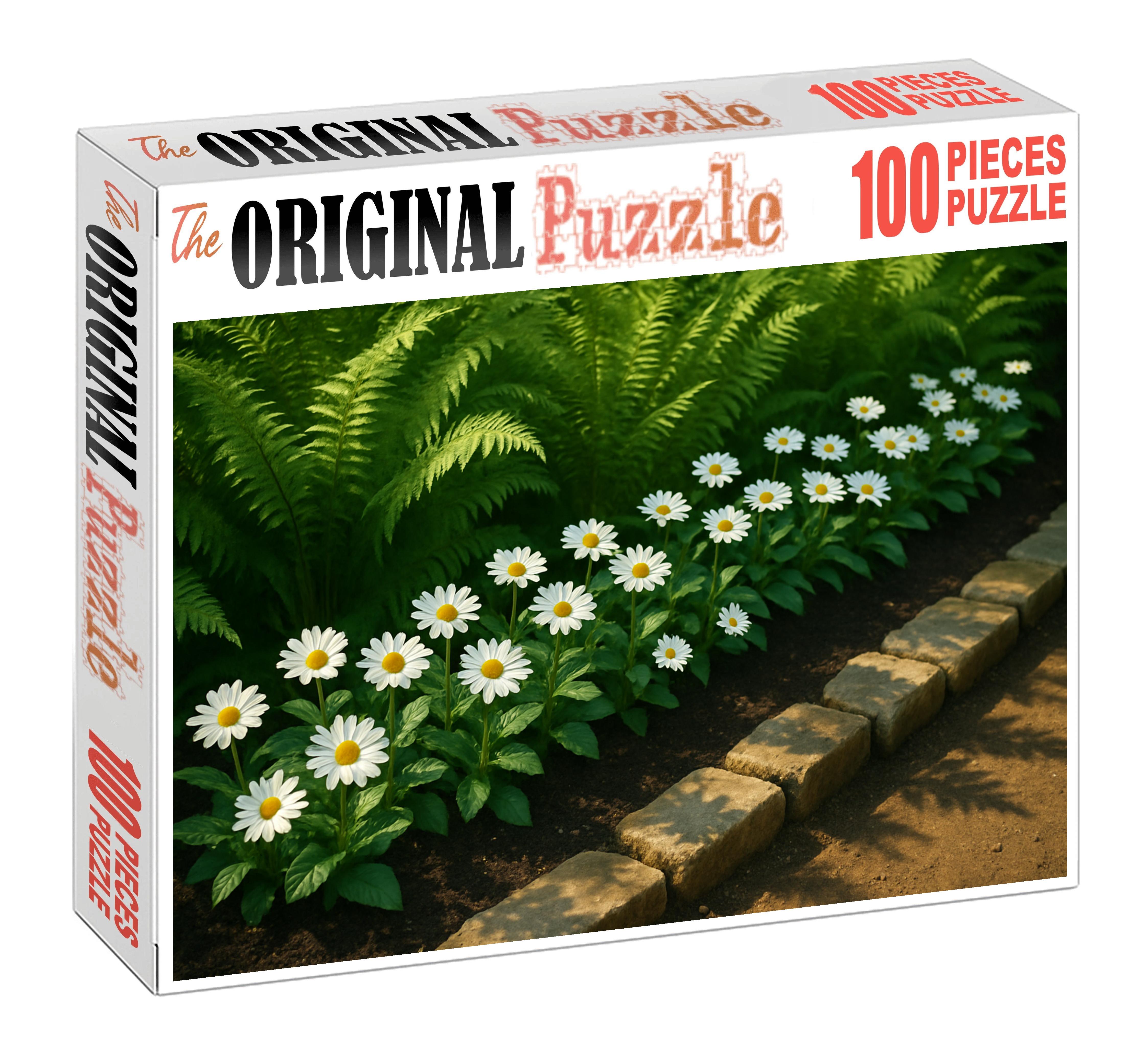Whispering Fern And Daisy Border 200 Piece Puzzle