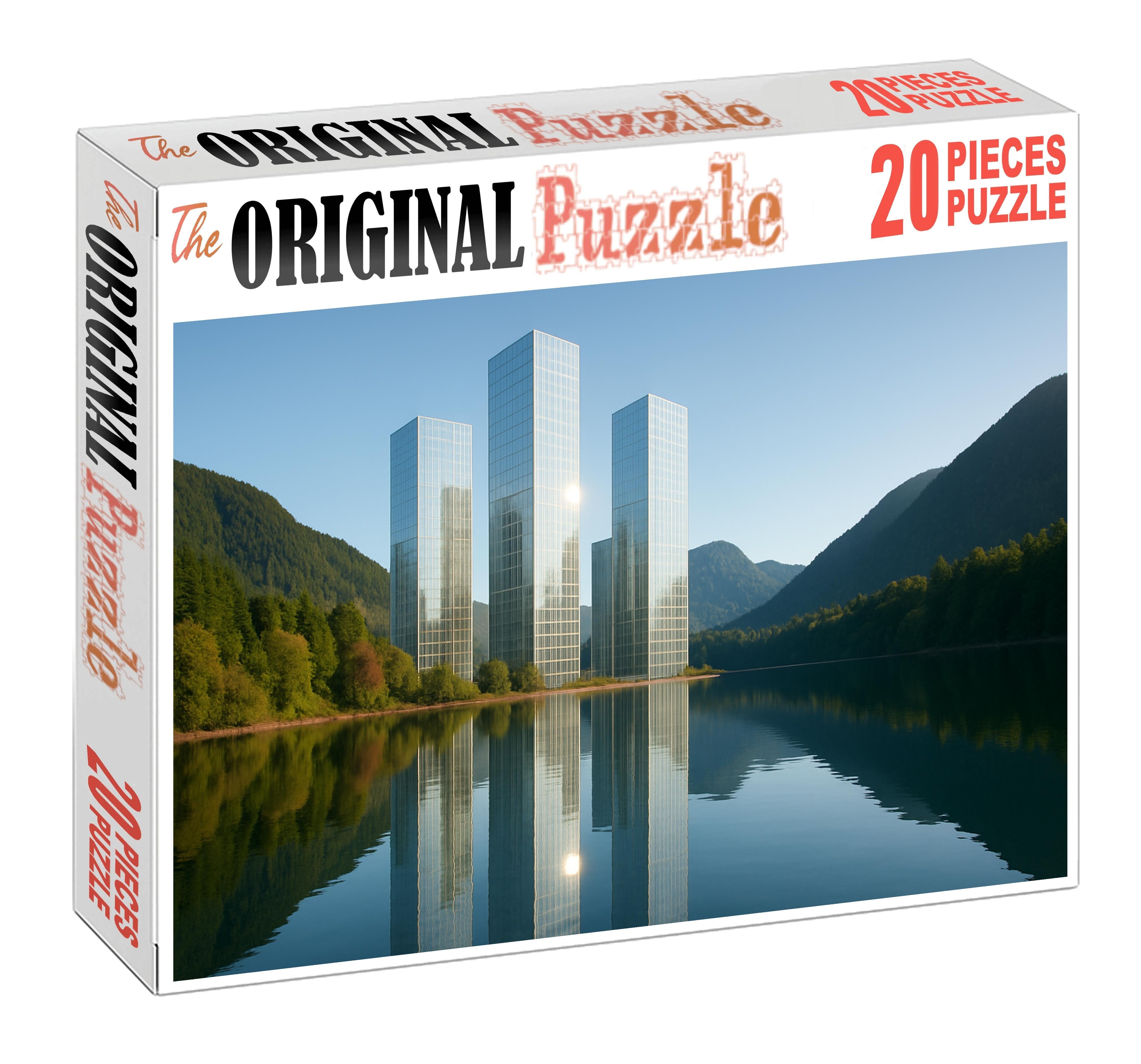Vancouver Downtown Skyline Known For Its Blend Of Modern Glass Towers And Surrounding Natural Landscapes 200 Piece Puzzle