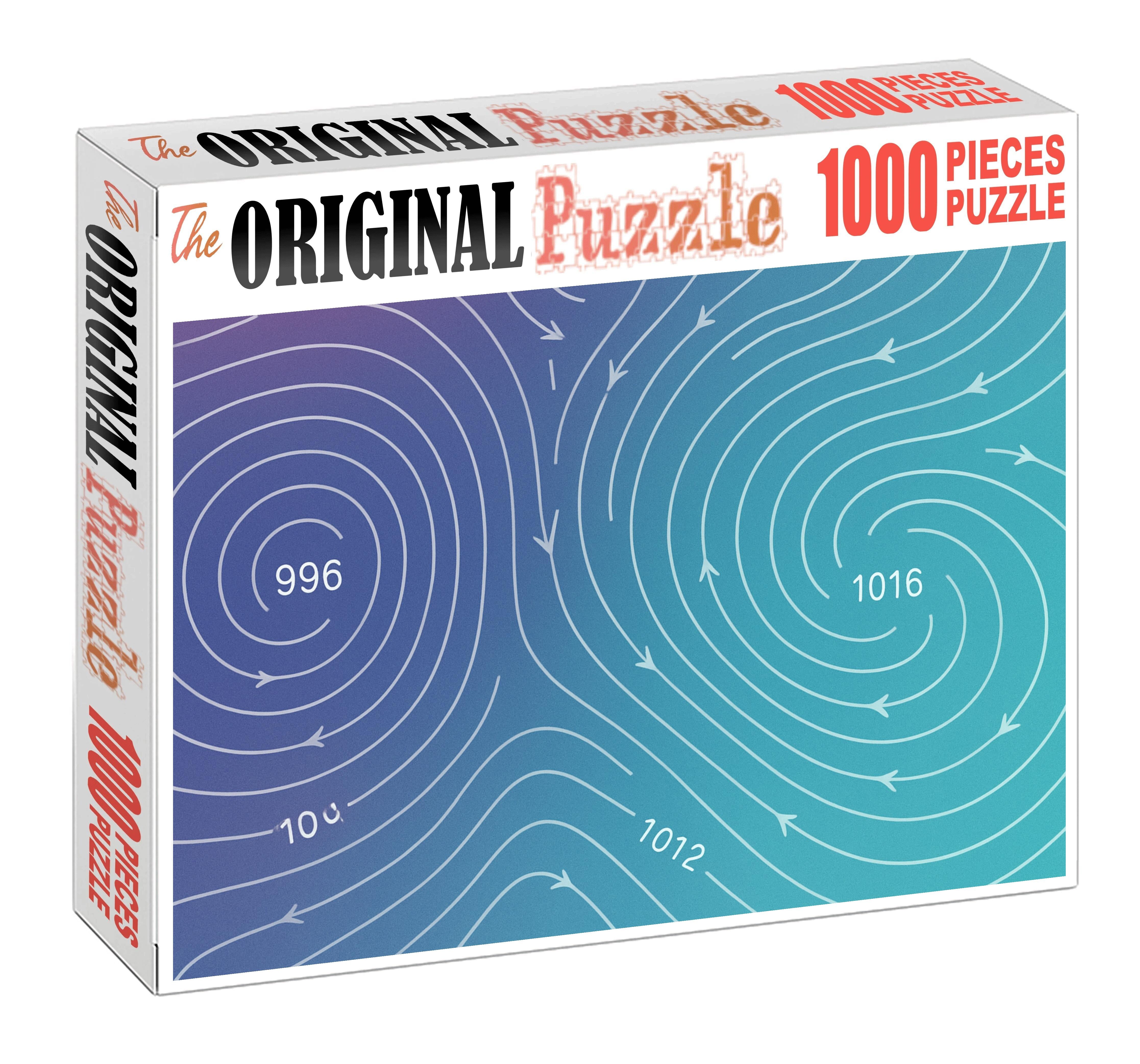 Atmospheric Pressure Isobar Map Mini Puzzle