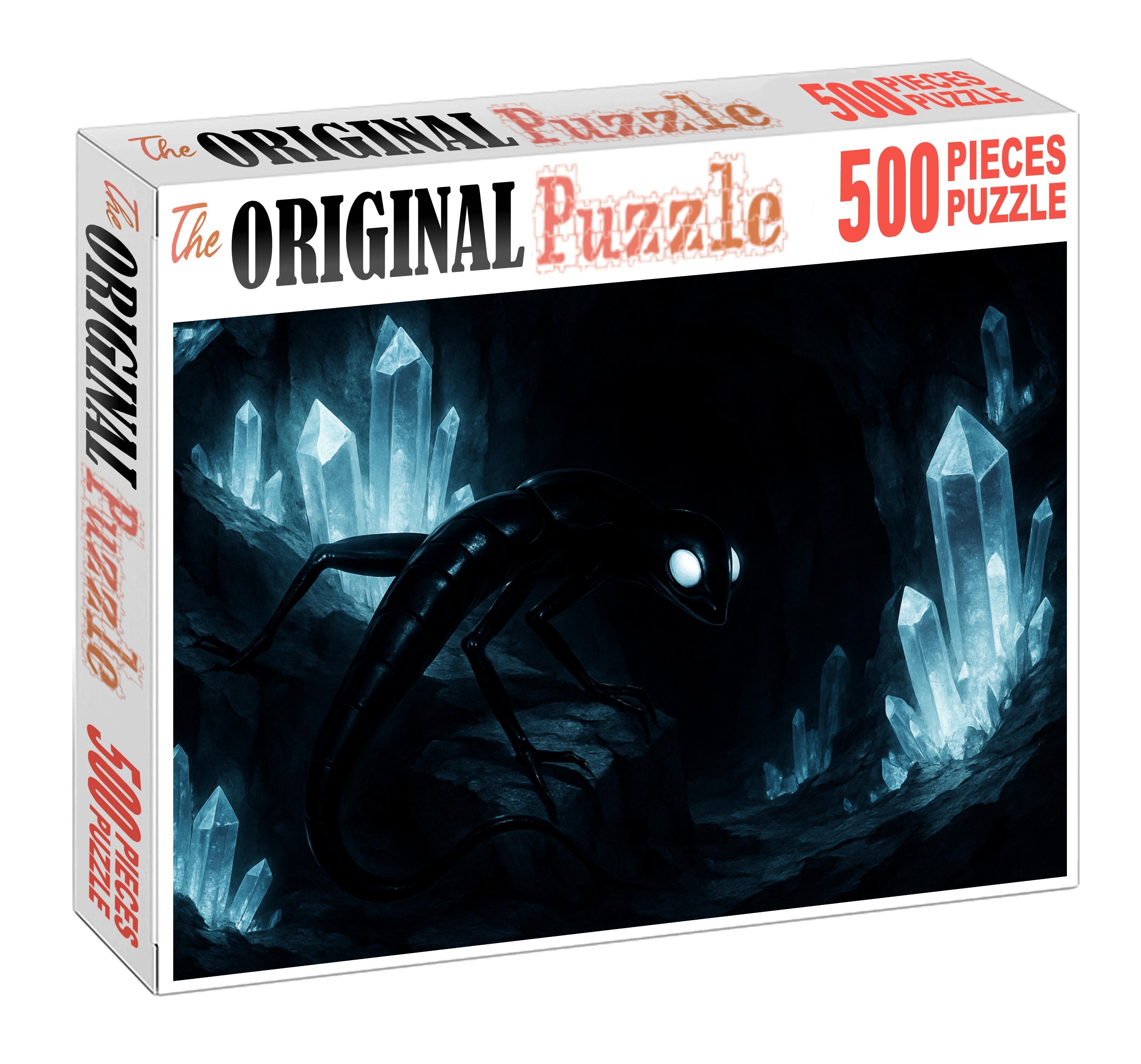 Silentshade Lurker Shadow-cloaked Predator Of The Crystal Caverns Puzzle For Adults