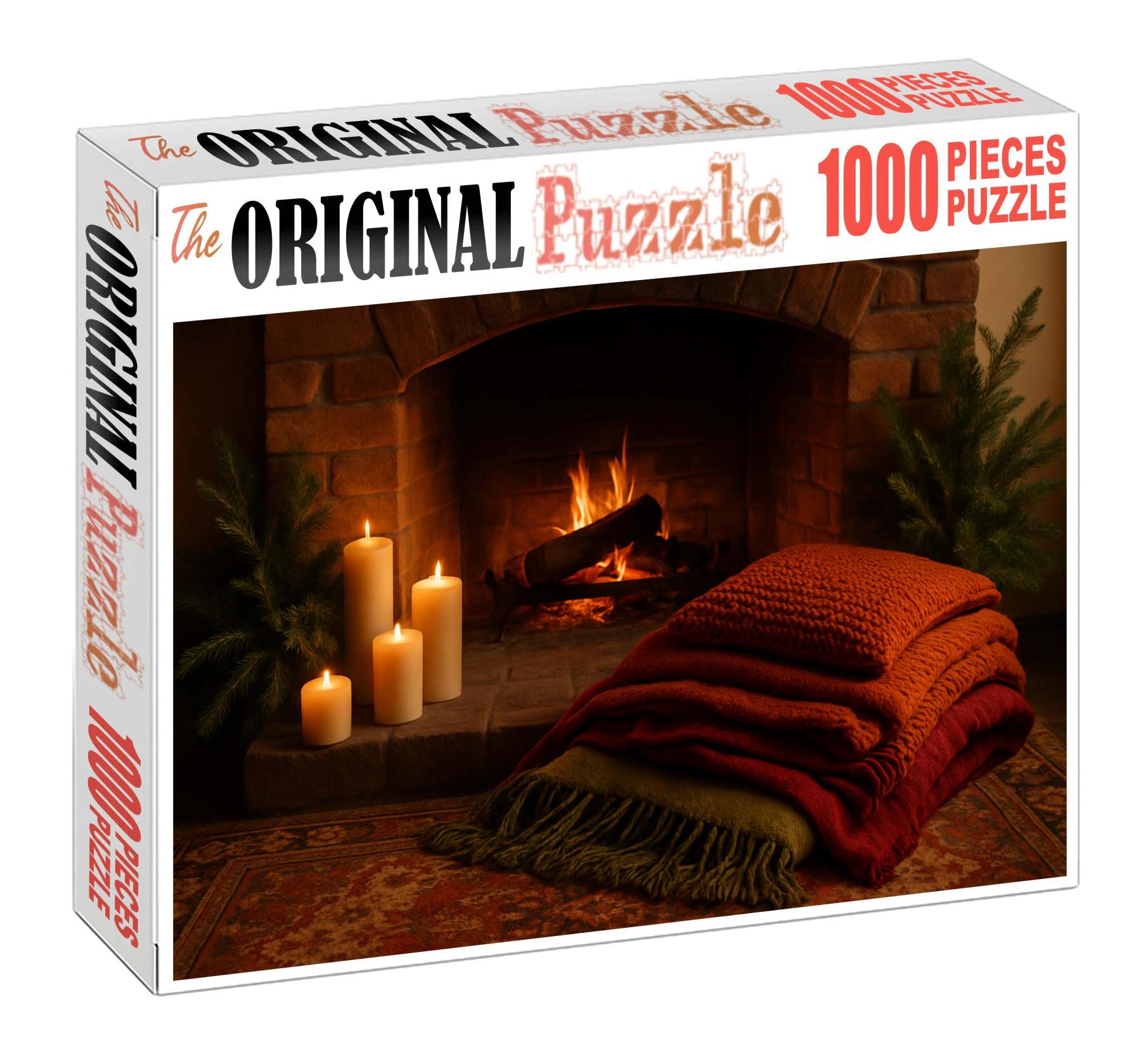 Snowy Hearthside Haven Soft Textiles And Candlelight Warmth 100 Piece Puzzle