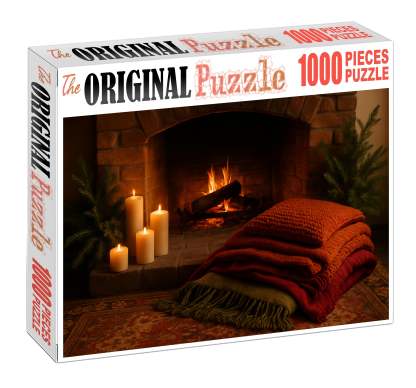 Snowy Hearthside Haven Soft Textiles And Candlelight Warmth 100 Piece Puzzle