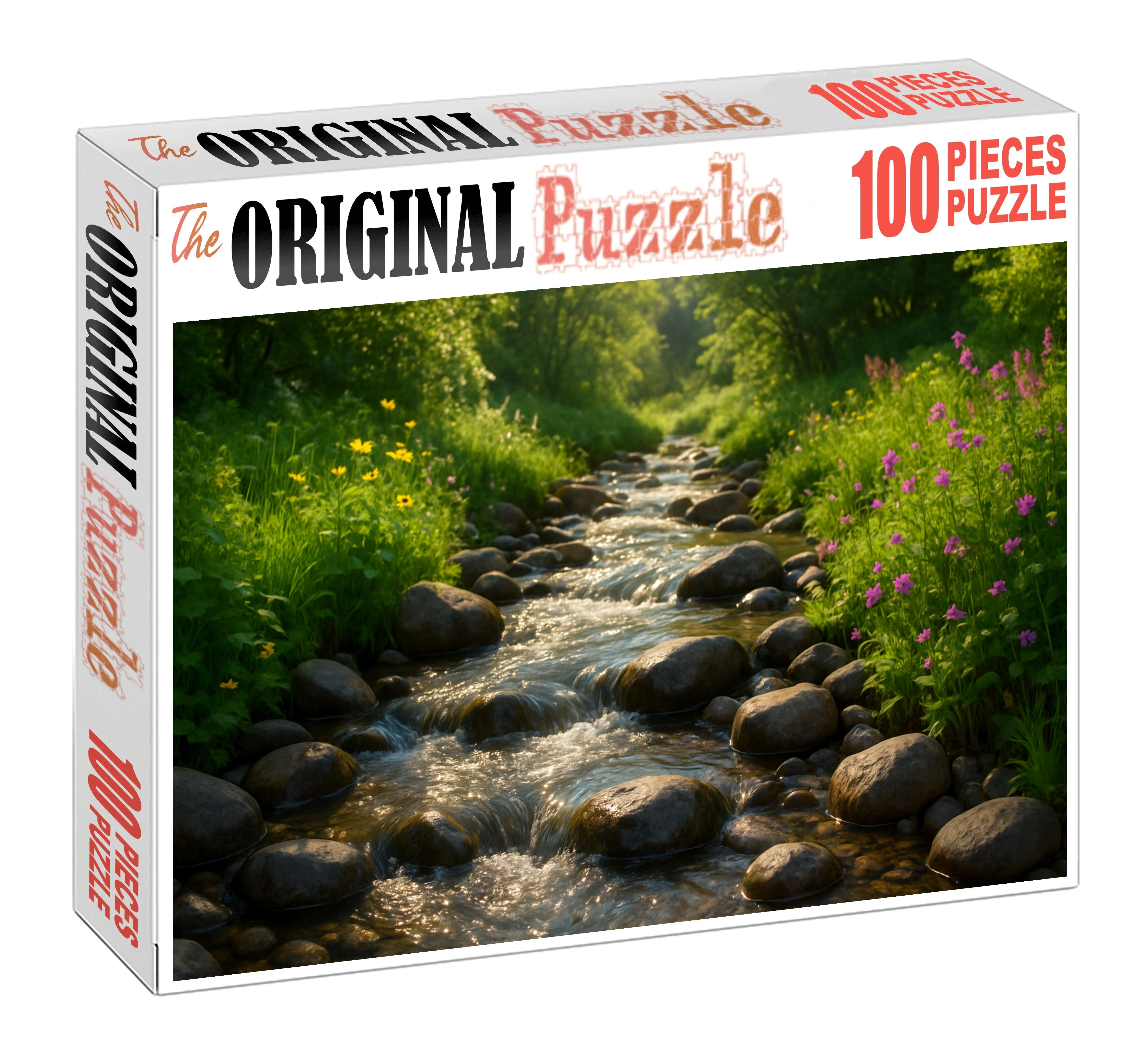 Cascading Mountain Stream Easy Puzzles