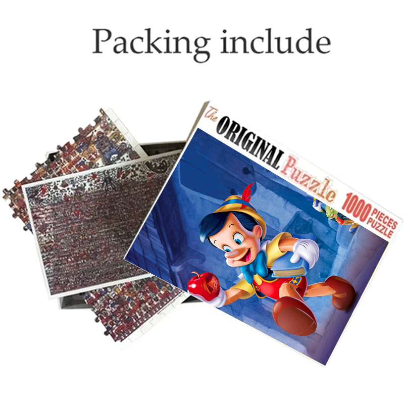 Pinocchio Wooden 1000 Piece Jigsaw Puzzle Toy For Adults and Kids puzzle