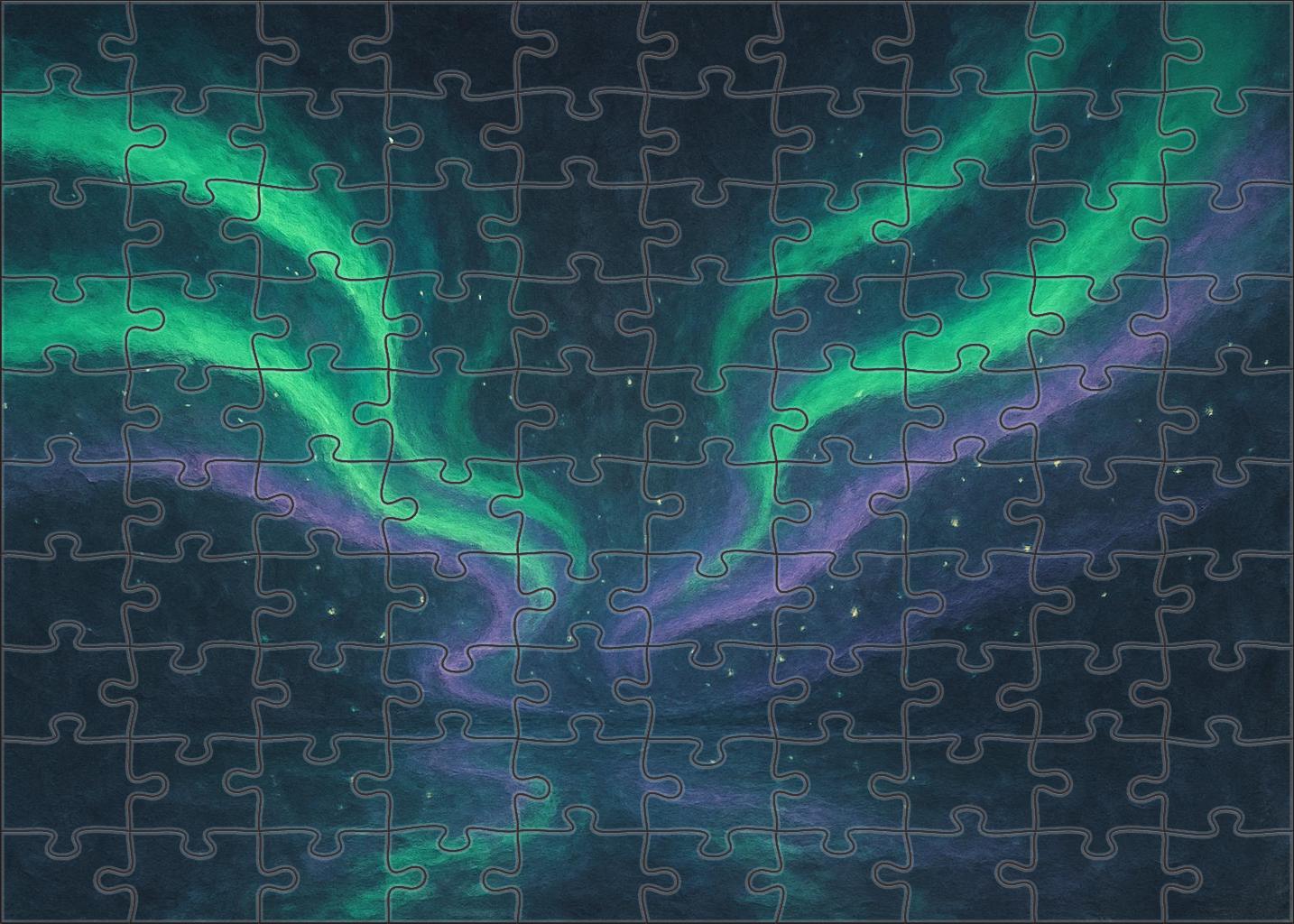 Echoes Of The Aurora Mind creative custom wood puzzles