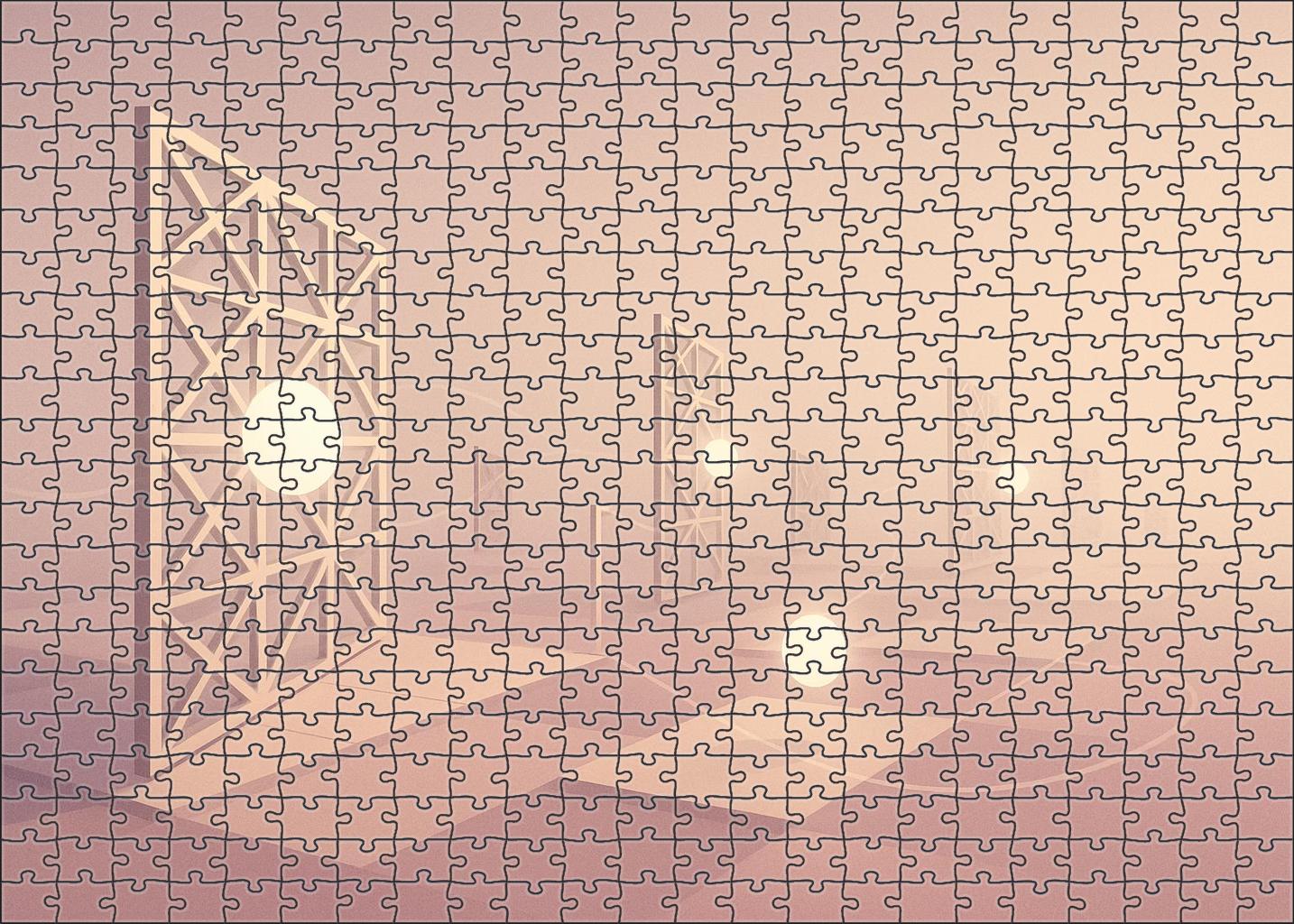 Silent Lattice Of Dawn personalized wooden puzzle sets