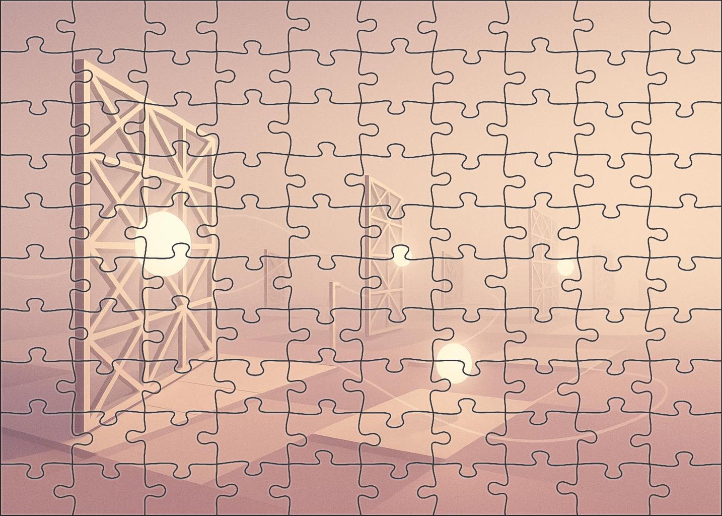 Silent Lattice Of Dawn personalized wooden puzzle sets