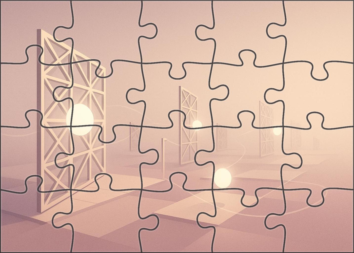 Silent Lattice Of Dawn personalized wooden puzzle sets