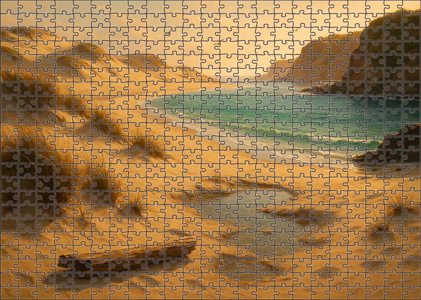 Secluded Dune Cove premium quality wood jigsaw puzzles