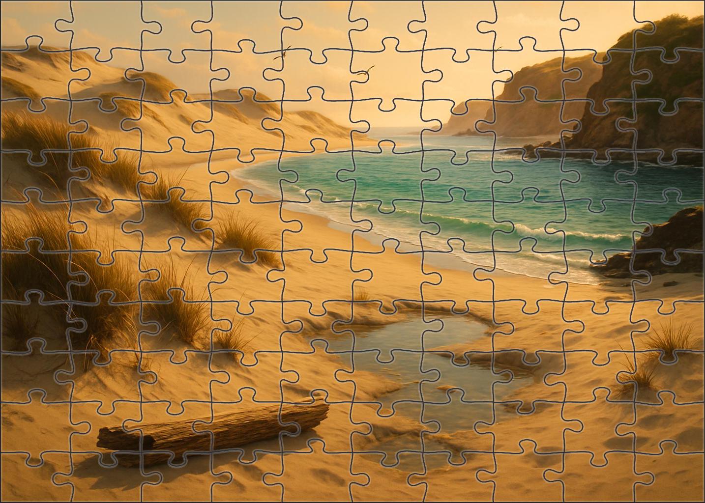 Secluded Dune Cove premium quality wood jigsaw puzzles