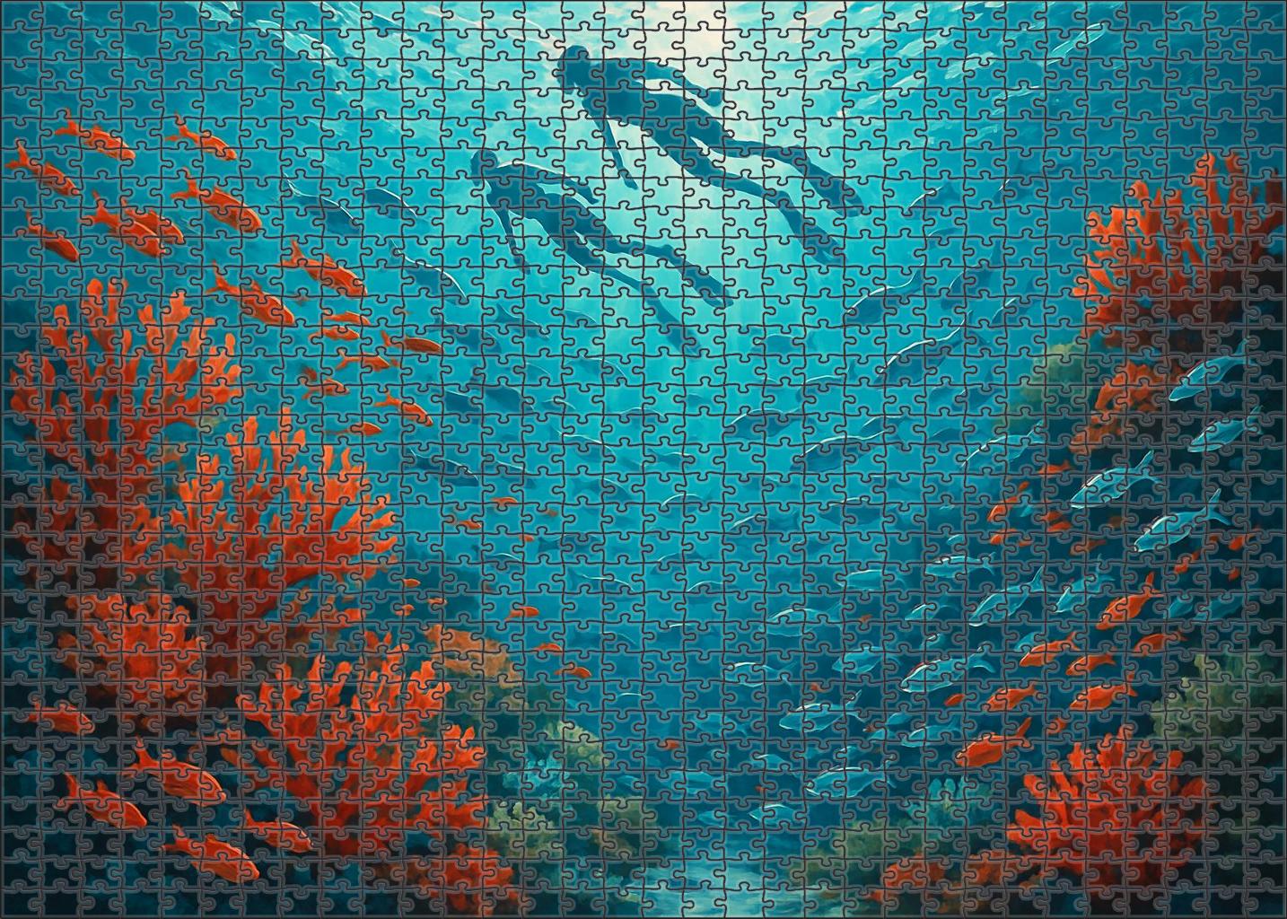 Coral Garden Snorkel Bay creative custom wood puzzles