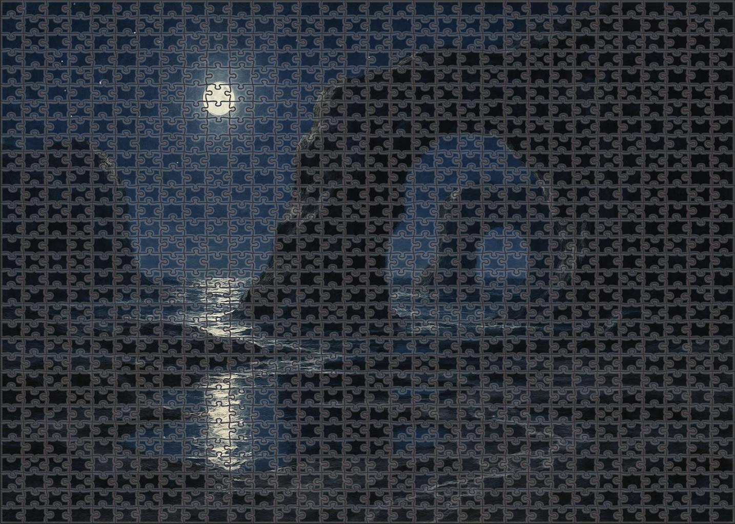 Moonlit Rock Arches stylish educational wooden puzzles