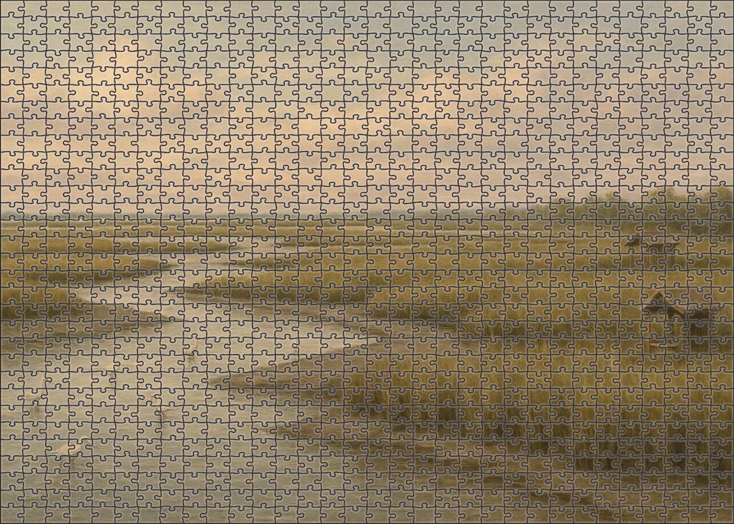 Salt Marsh Retreat custom wooden jigsaw puzzles