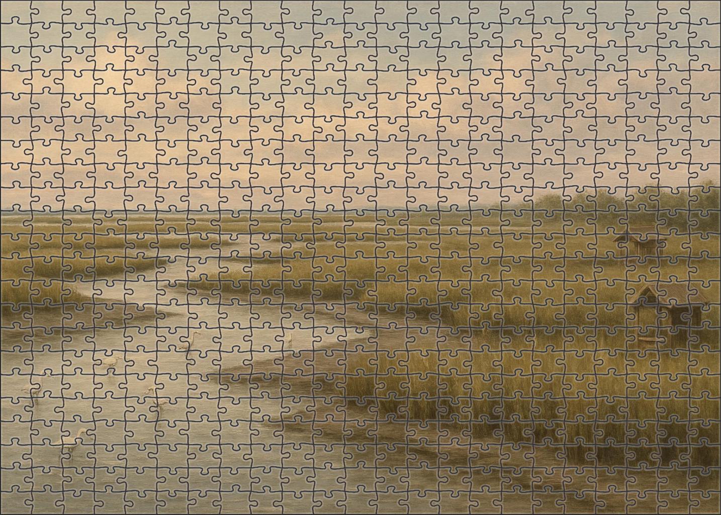 Salt Marsh Retreat custom wooden jigsaw puzzles