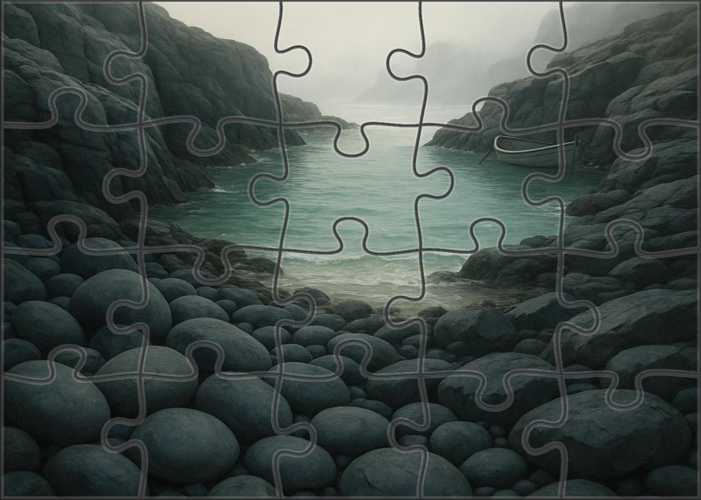 Hidden Pebble Inlet creative custom wood puzzles