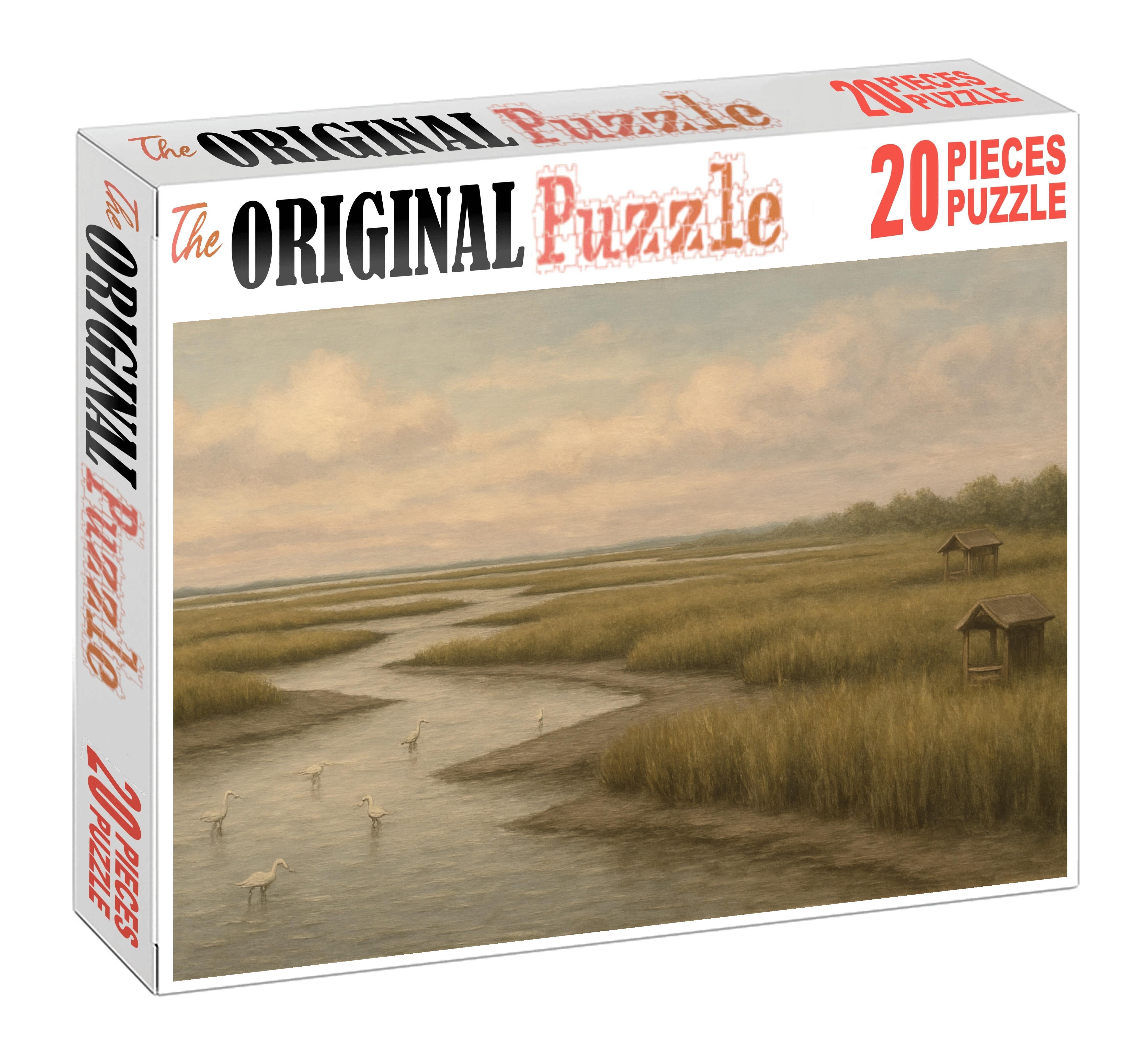 Salt Marsh Retreat custom wooden jigsaw puzzles