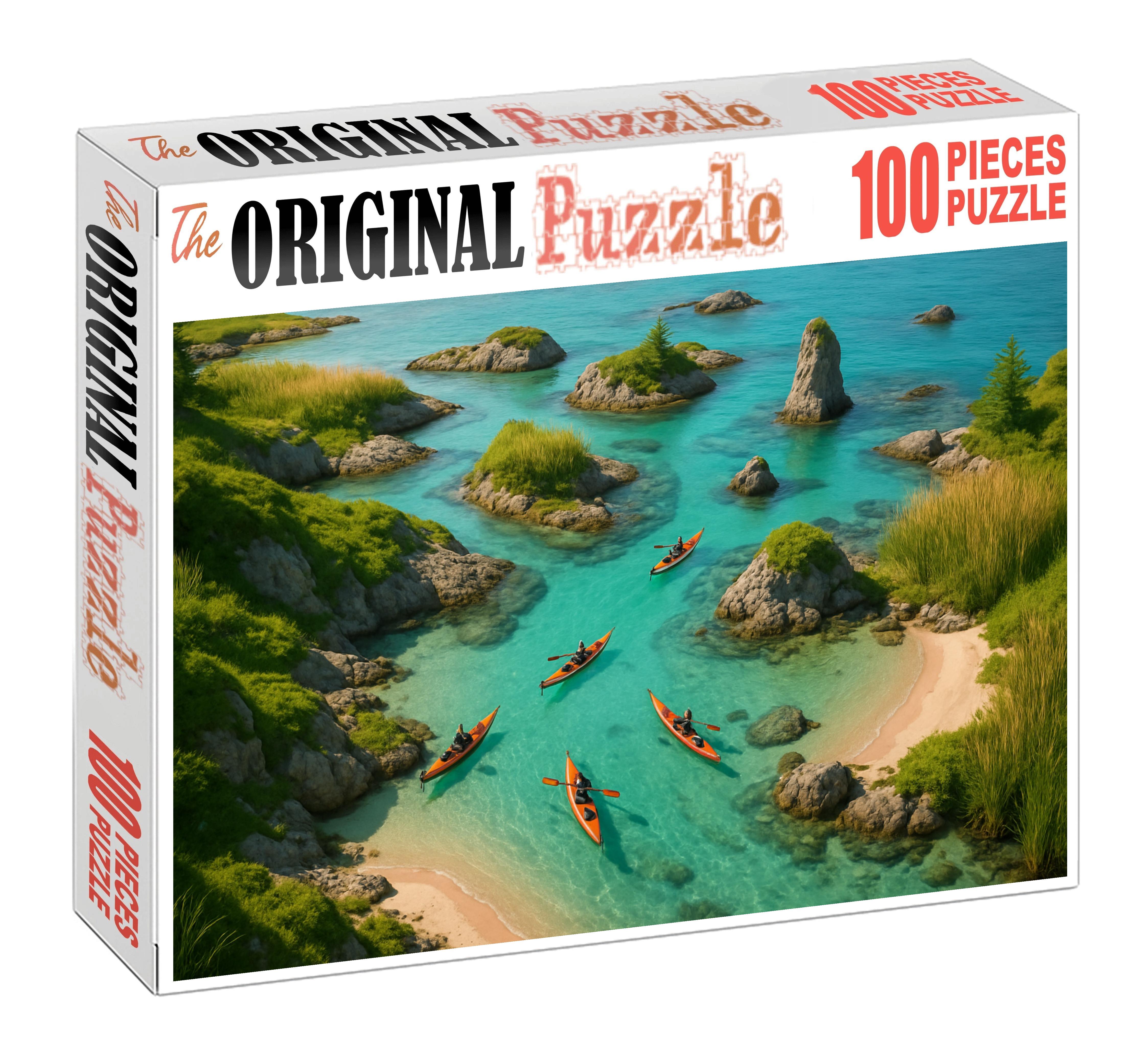 Glass Harbor Kayak Circuit personalized wooden puzzle sets