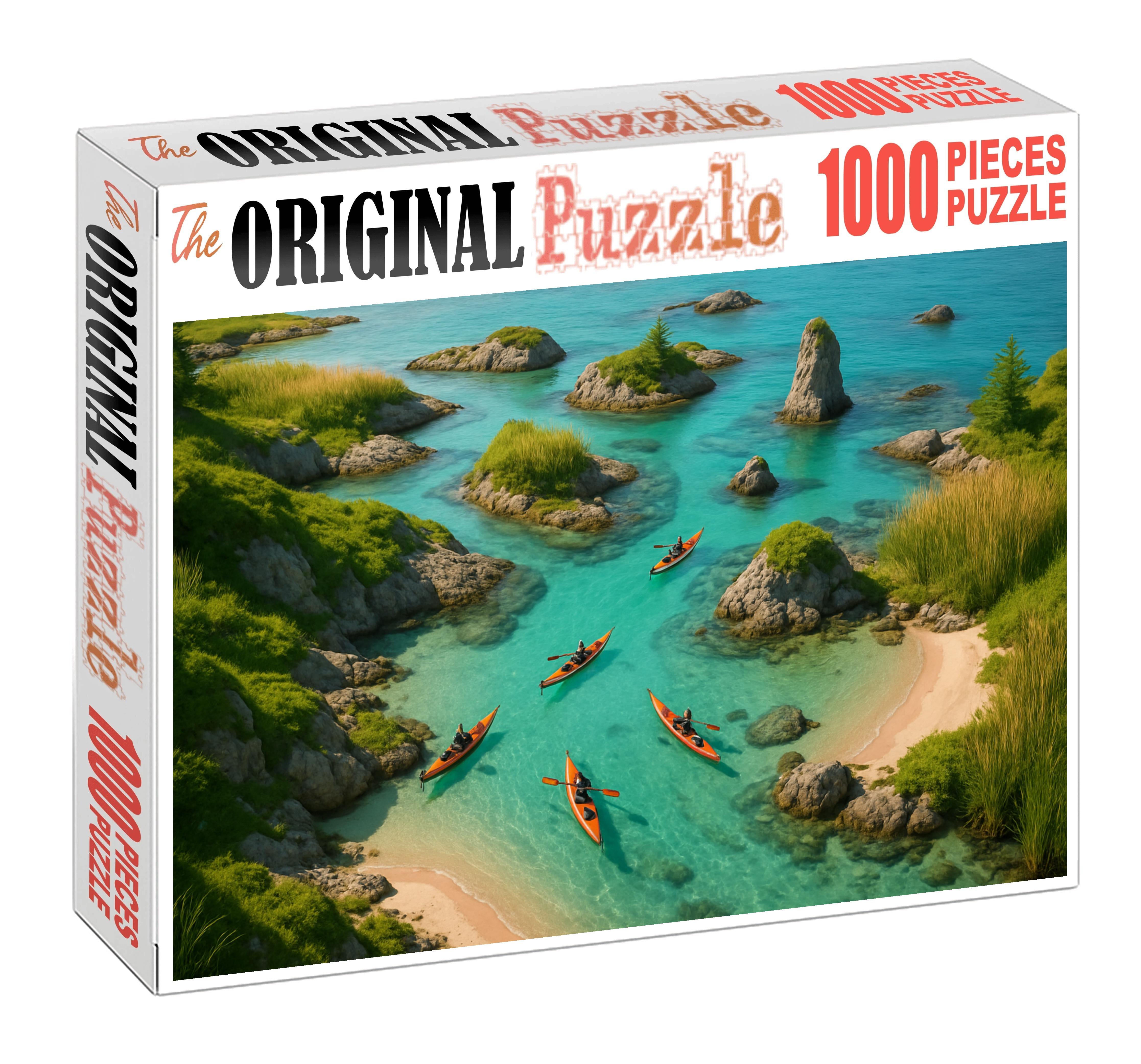 Glass Harbor Kayak Circuit personalized wooden puzzle sets