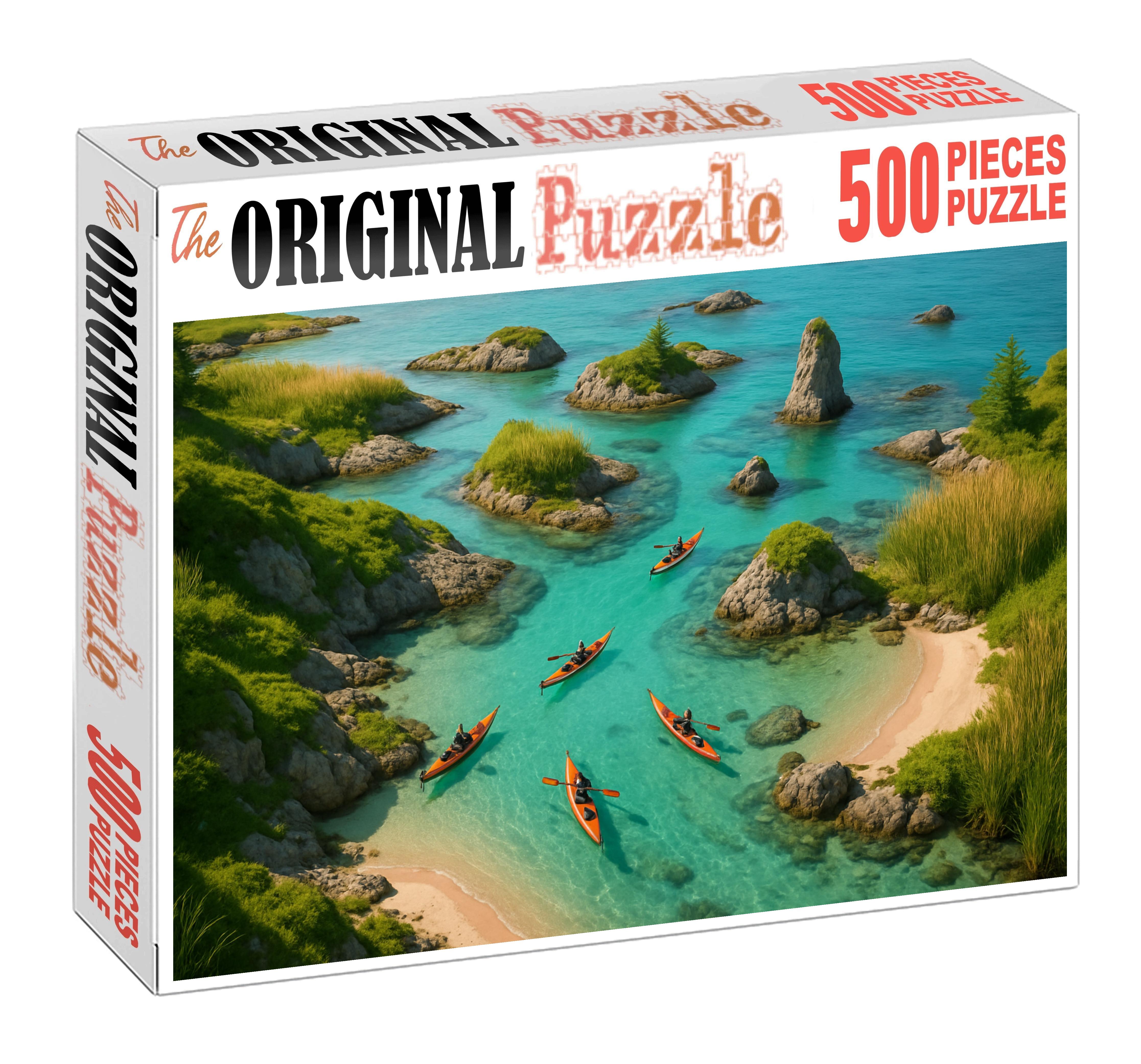 Glass Harbor Kayak Circuit personalized wooden puzzle sets