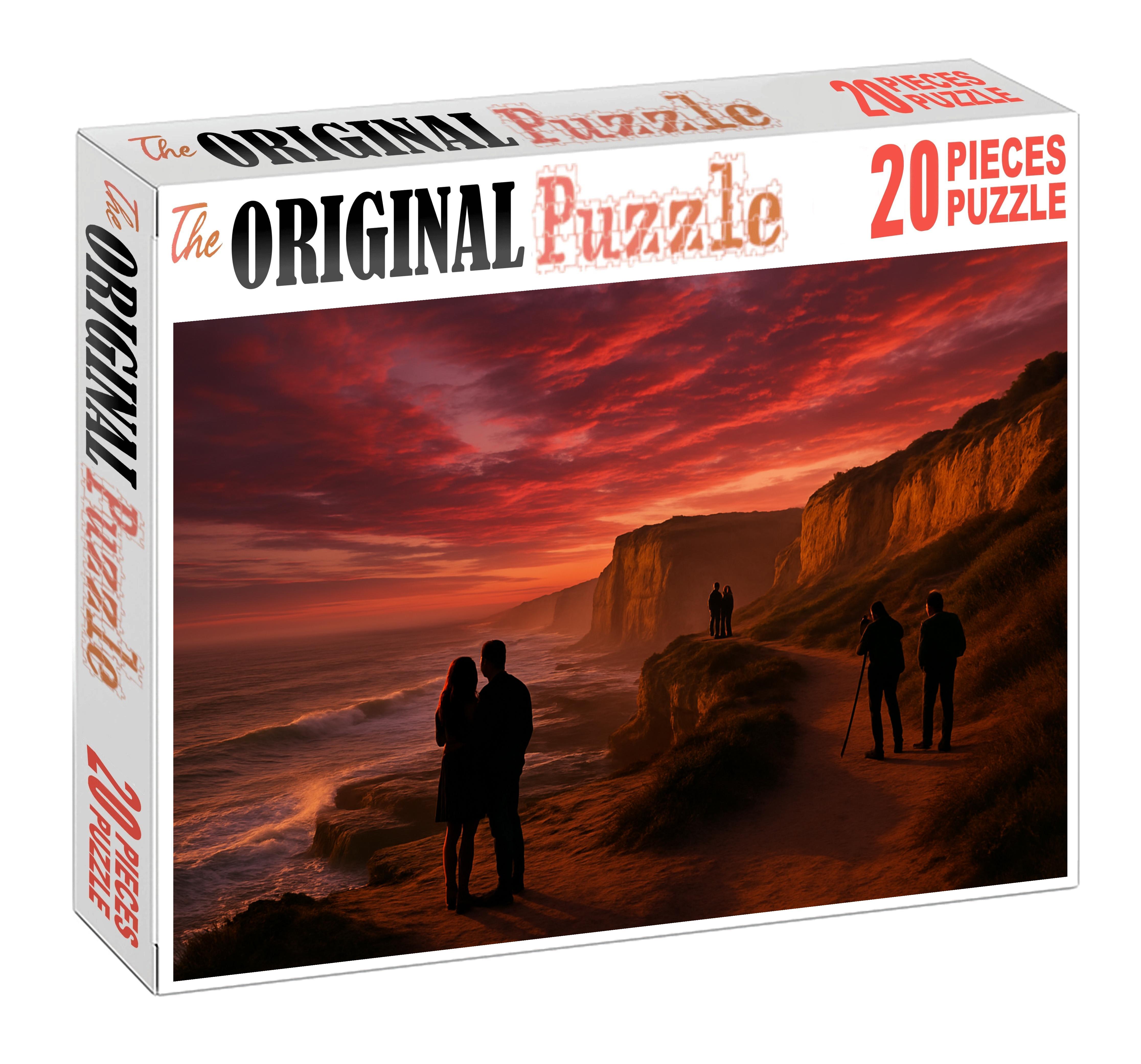 Cliffside Sunset Promenade fun interactive wooden jigsaw sets