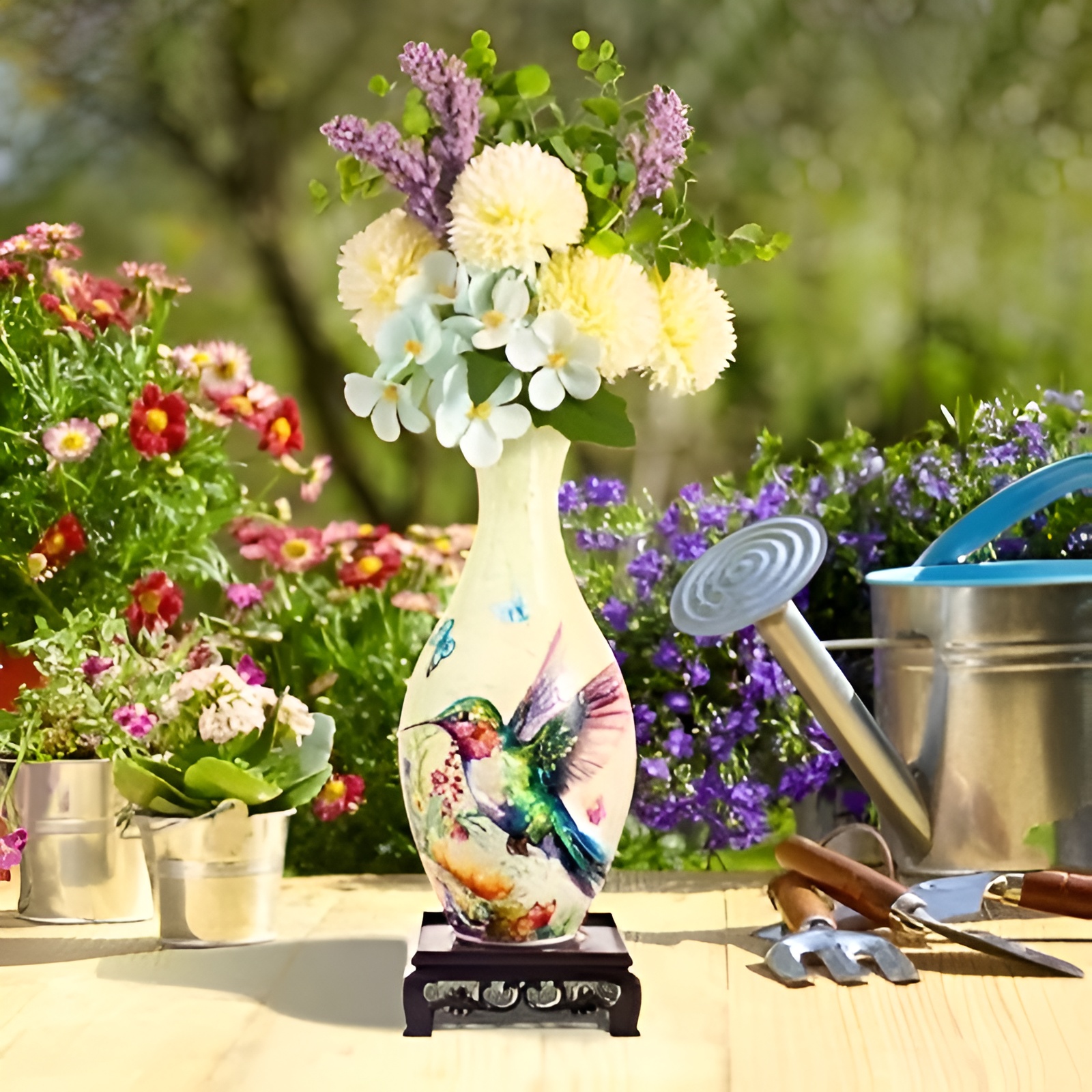 DIY 3D Puzzle Vase 160 Pieces Decorative Flower Vase Craft
