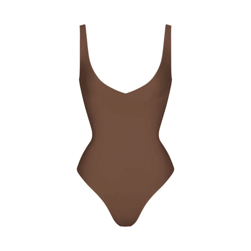Adjustable Strap Thong Bodysuit - Slimming Body Vest